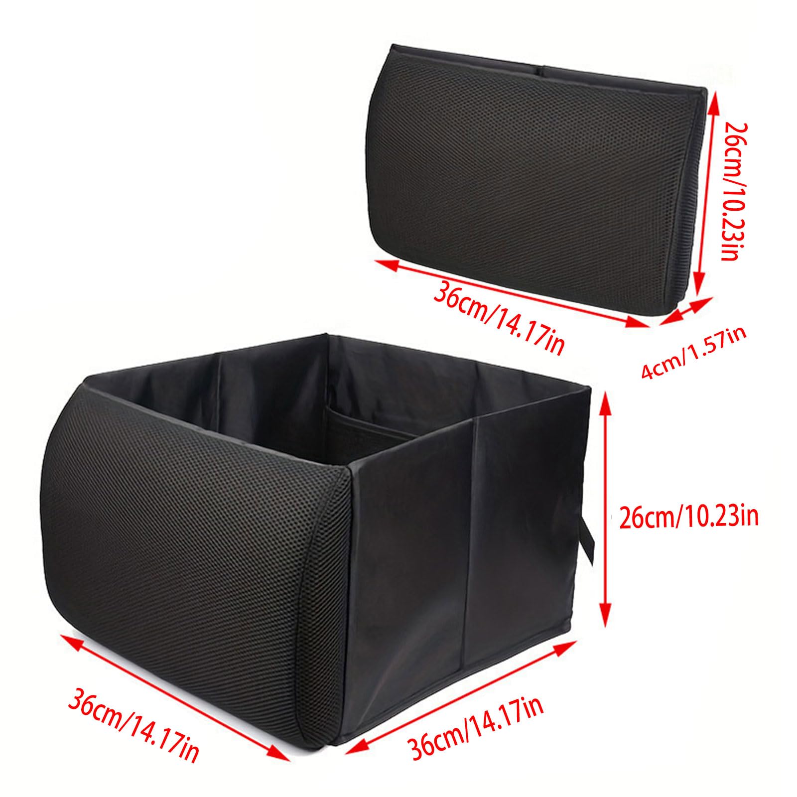 Scatola organizer multifunzione per auto, 30 l, pieghevole, per sedile posteriore o bagagliaio, organizer per auto da viaggio