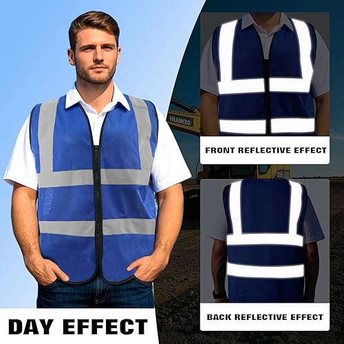 Miniatura 3 de Chaleco de seguridad personalizado Clase 2 Chaleco reflectante de alta visibilidad
