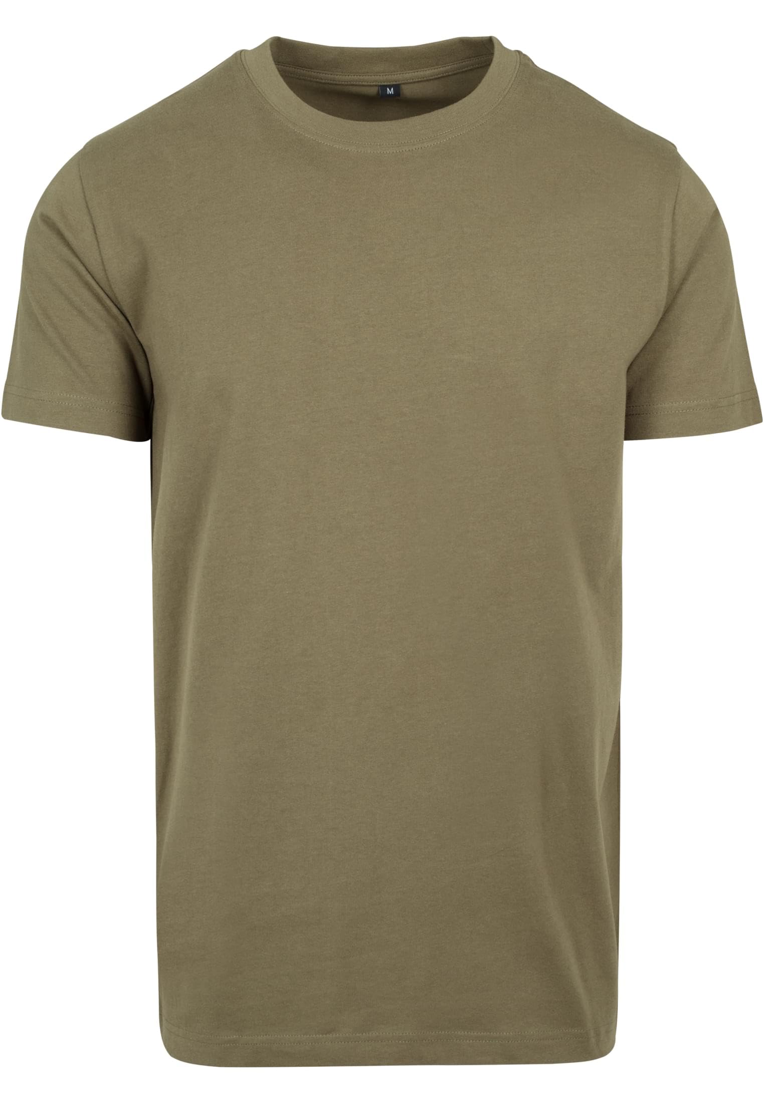 Build Your Brand Mens By004 T-Shirt, Olive, 4XL UK