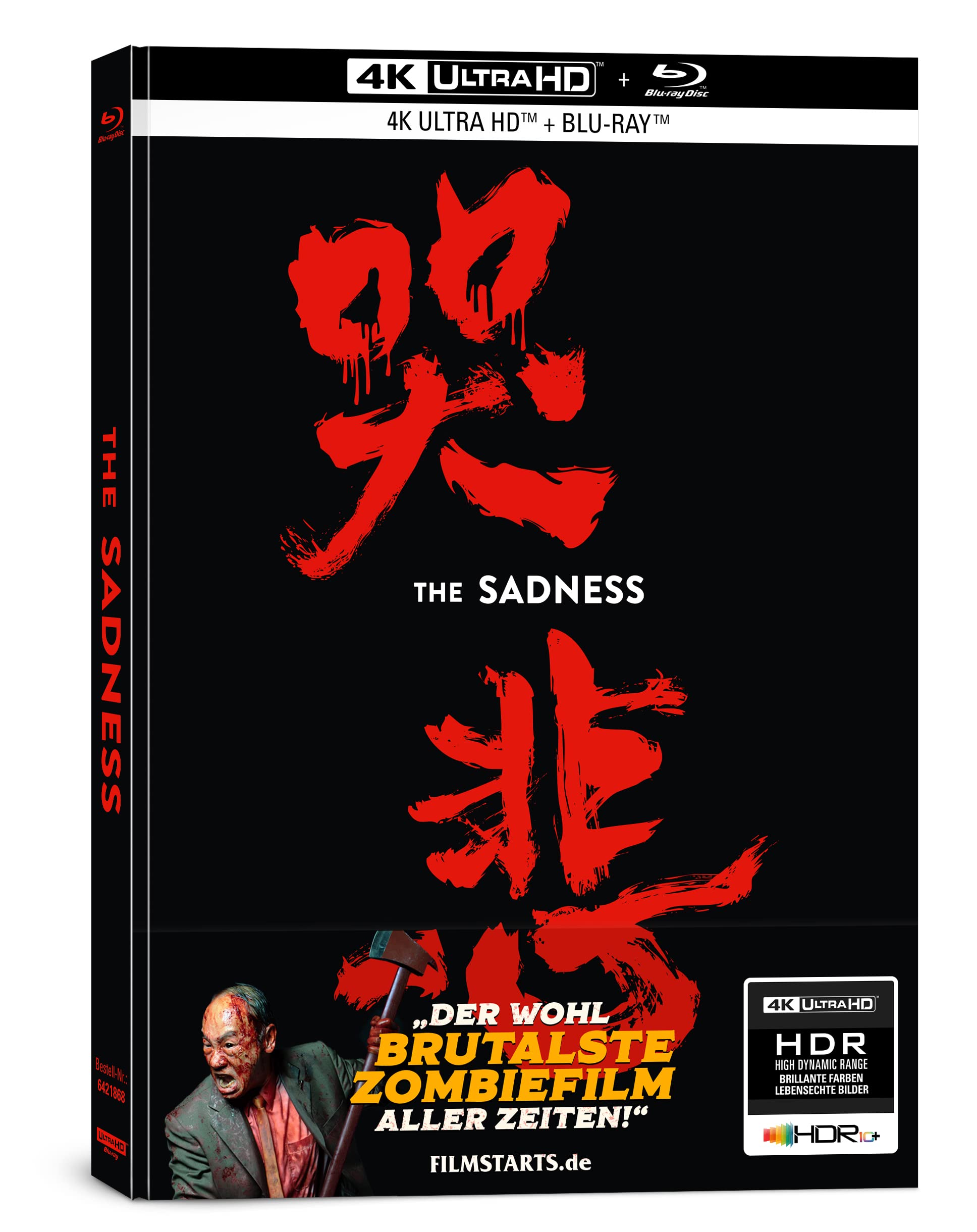 The Sadness (uncut) Limited im Mediabook (4K Ultra HD) 2D)
