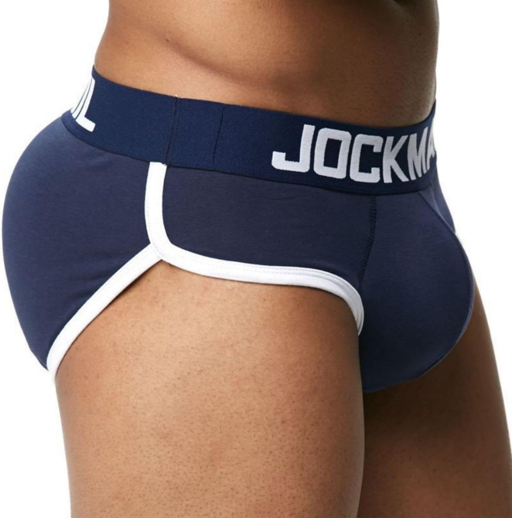 JOCKMAIL Mens Padded Boxer Brief Underwear with Hip Pad Enhancing Buttcocks Boxer Shorts