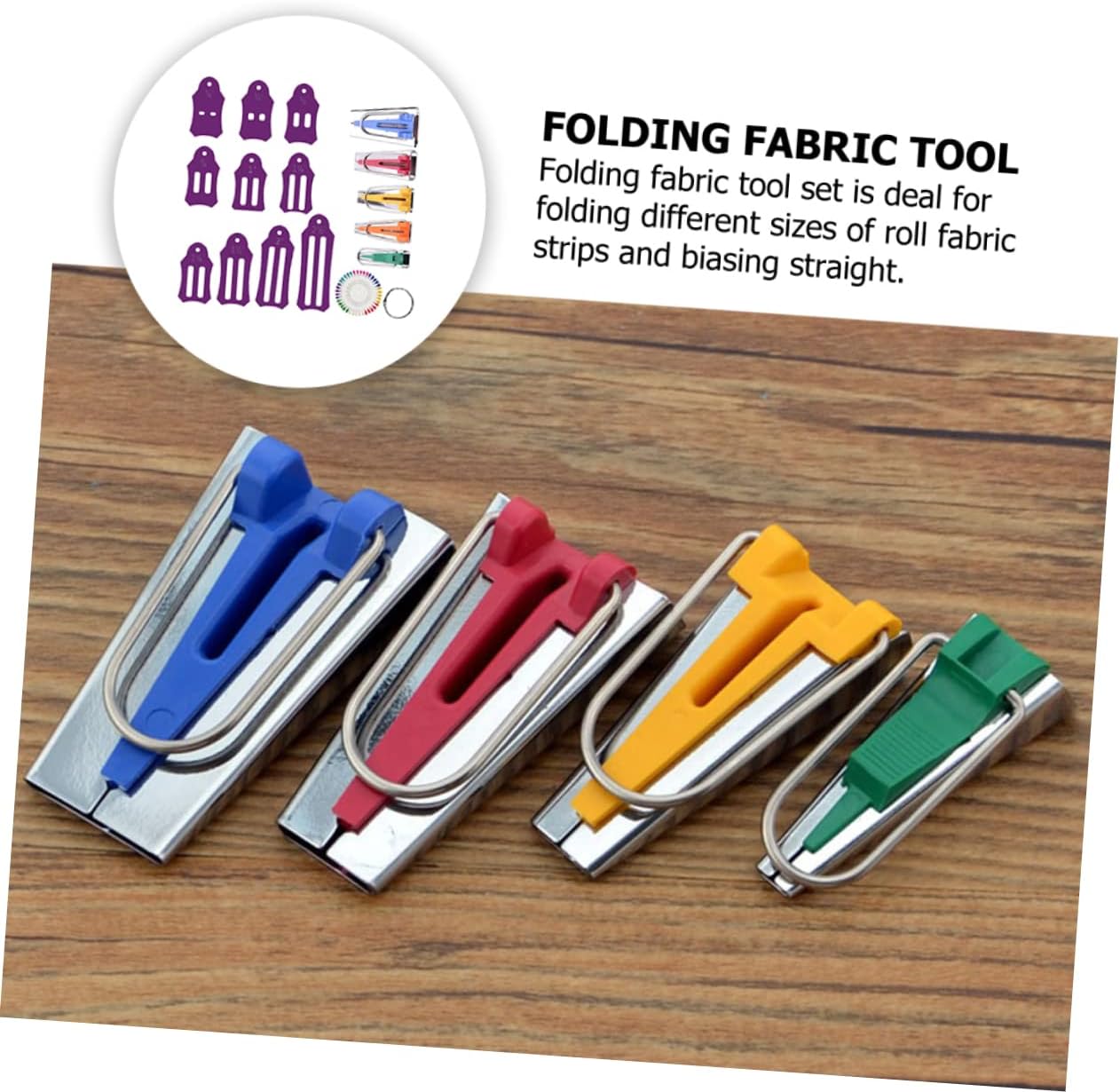 OSALADI Beginner Kit Bias Tape Makers Multi-Purpose Sewing Quilting Tools for Fabric Canvas