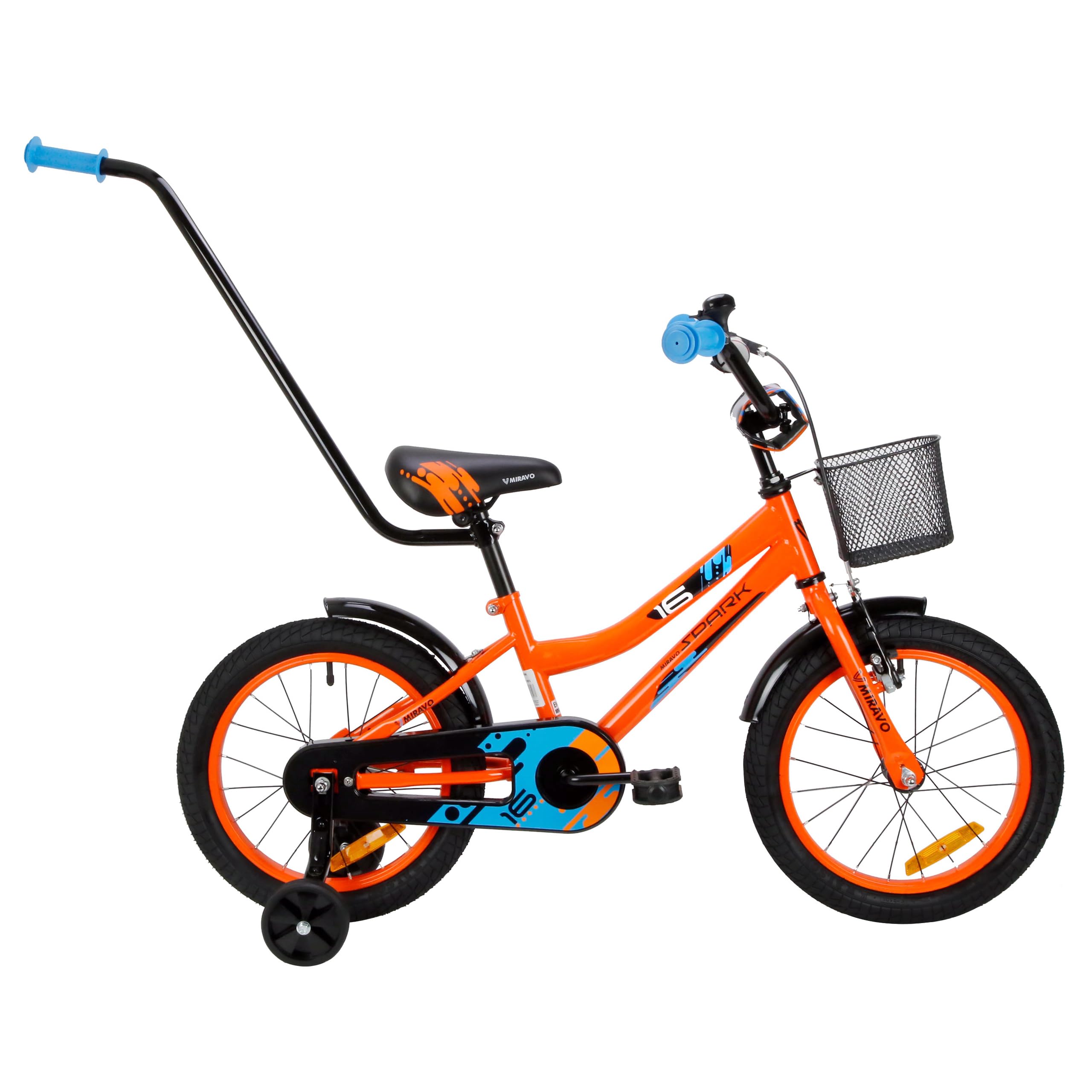 Kinderfahrrad Fahrrad Kinder Ab 2 Bis 8 Jahre Mit Schubstange V-Brake Bremsen Rückstrahl Aufkleber 12 14 16 20 Zoll Radgröße Korb Für Junge Spark