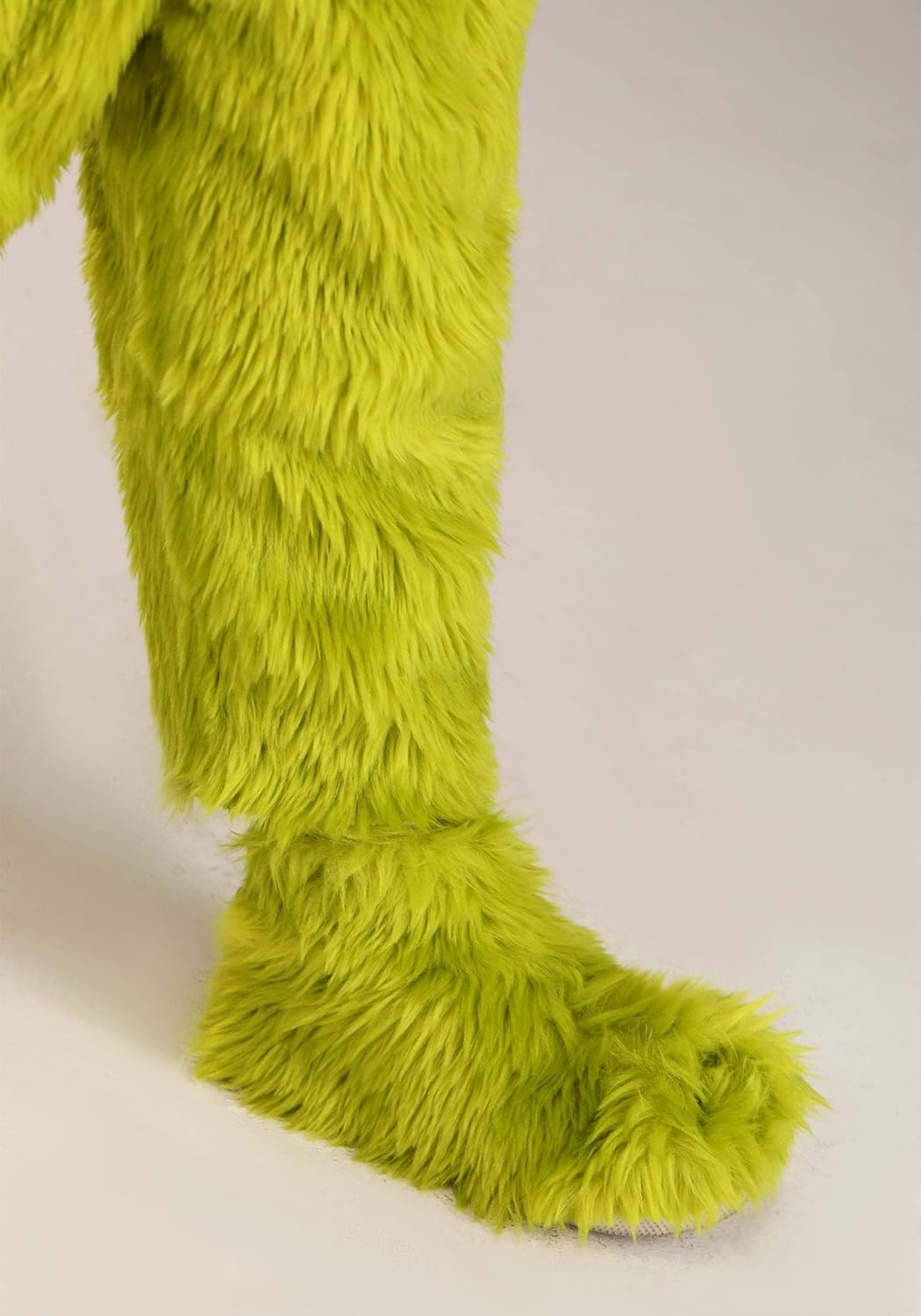 Dr. Seuss Grinch Santa Open Face Costume for Toddlers - Velour Tunic, Faux Fur Hood and Mitts