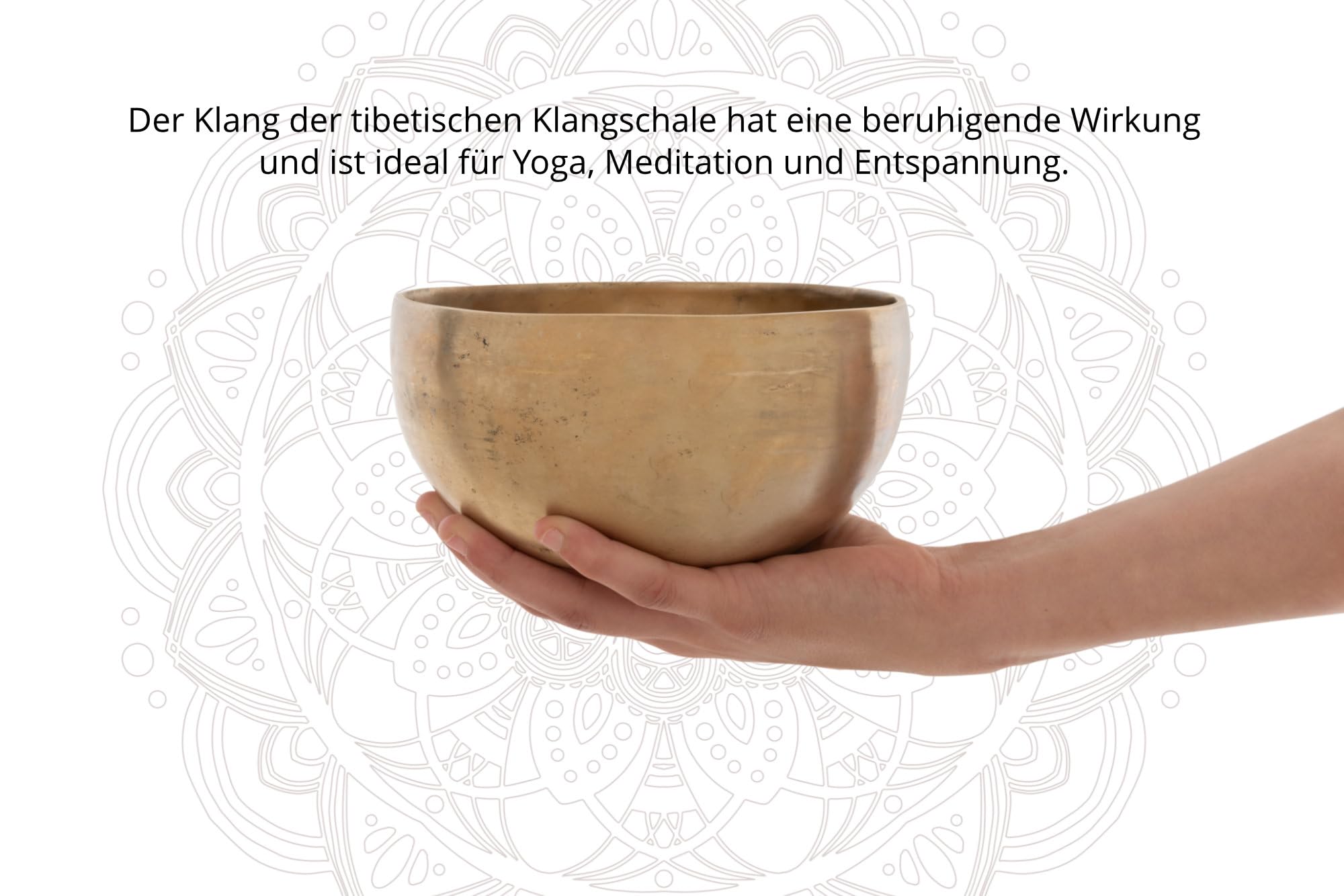 Set Completo Campana Tibetana Terapeutica XDrum Tonalità H/ 700 g | Campana tibetana battuta a mano per il chakra della corona (Sahasrara), Accordata sulla tonalità H, Diametro ca. 17, 5 cm