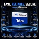 Moconi™ 16GB Memory Card Grade A1 Class 10, Up to 30 Mbps Reading & 60 Mbps Writing Speed with High Performance of Data Transfer (16, GB) gallery image