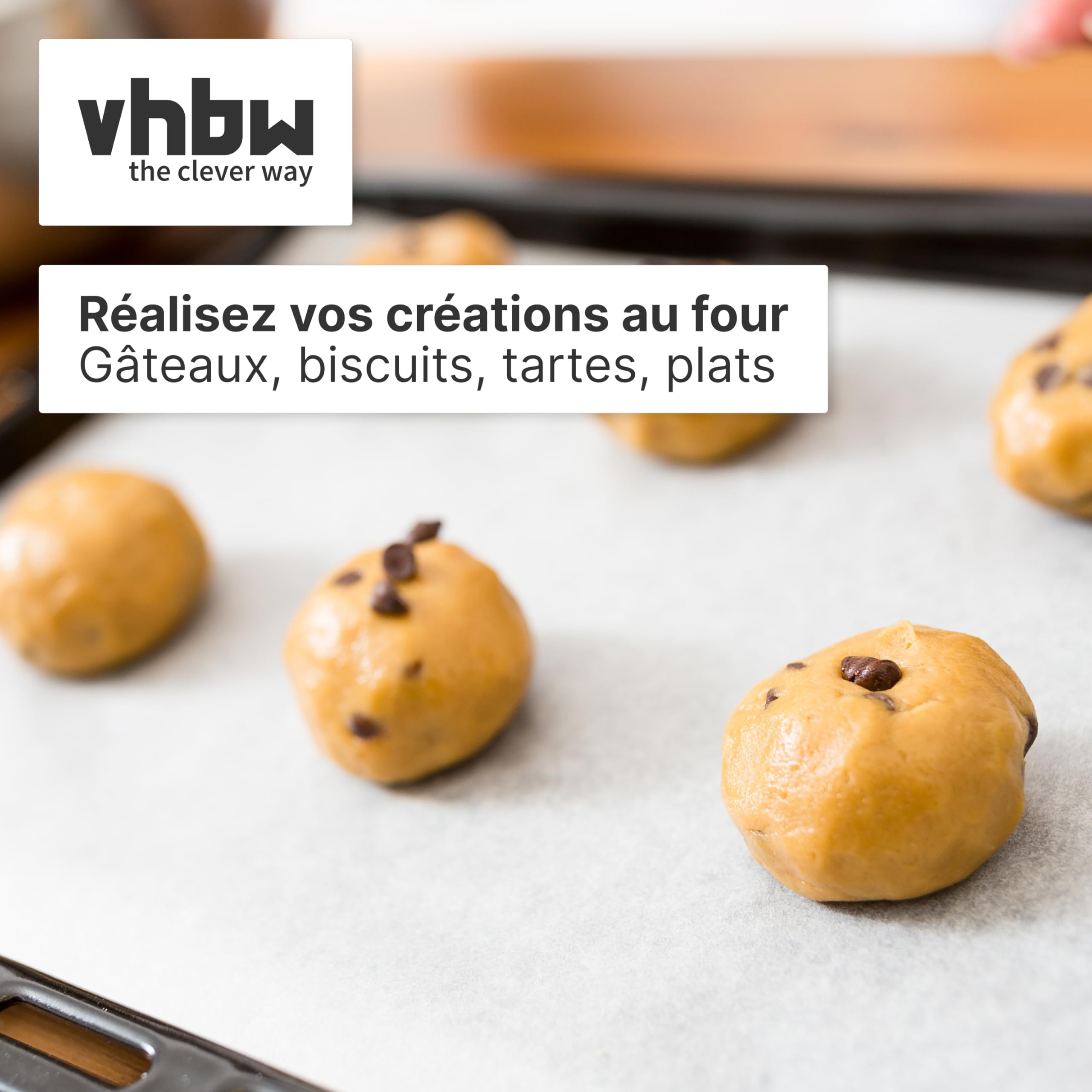 vhbw Plaque de four remplacement pour Miele HBB 71 pour Four - 44,5 x 37,5 x 5 cm