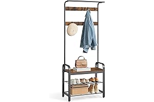 VASAGLE Entry Storage Bench with Coat Rack: A Convenient Organization Haven