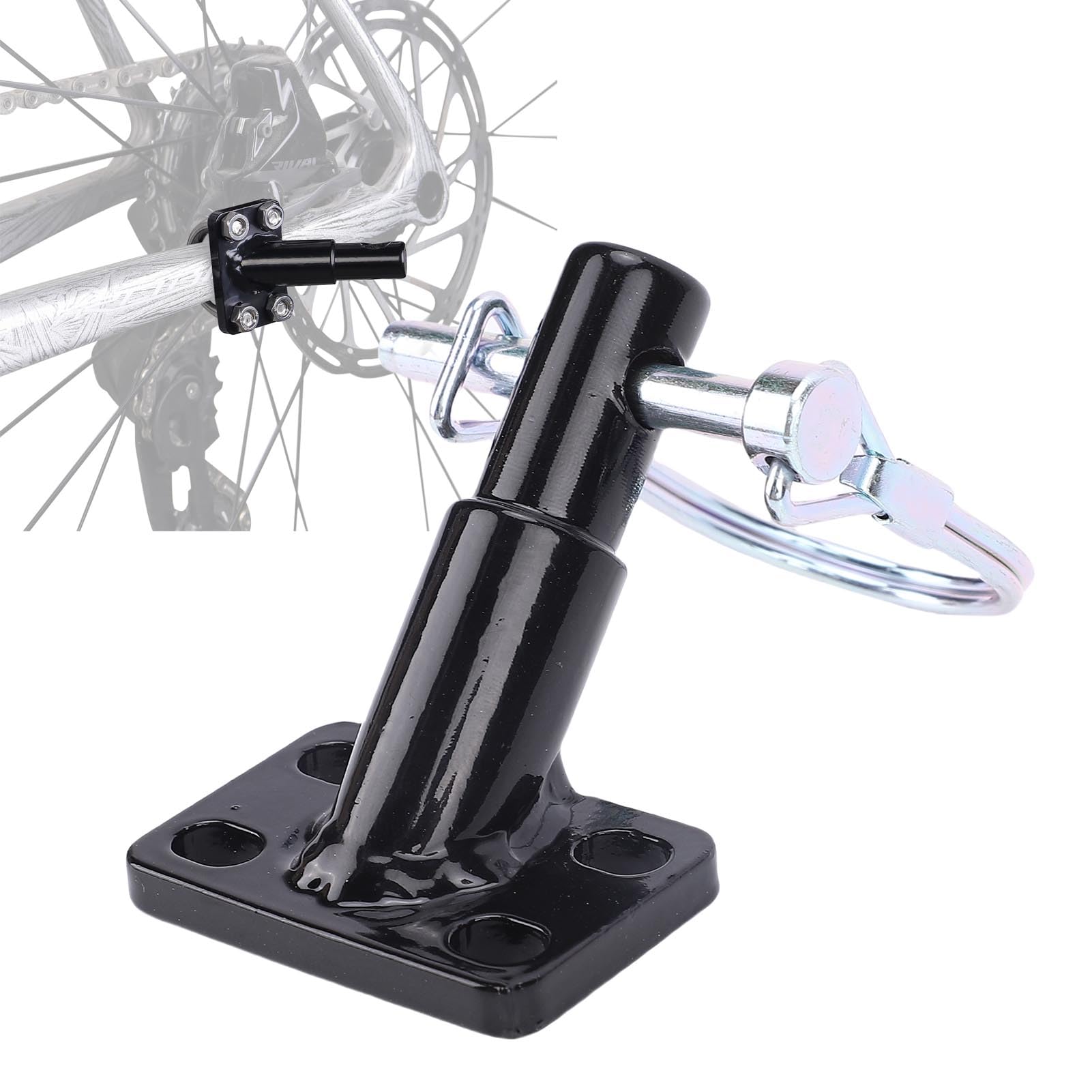 RiToEasysports Trailer Bike Hitch, Accoppiatore di Rimorchi per Bici Rilascio Rapidamente Attacco Adattatore in Lega in Acciaio con Bloccaggio Innovativo per Bambini Cargos Pet Rimorchi