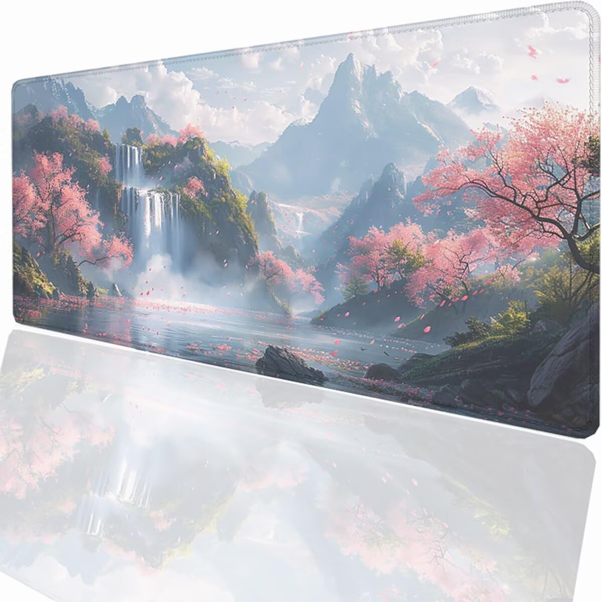 Tappetino per Mouse Gaming XXL 1200x600x3mm – Ufficio Mousepad Grande Migliora la Velocità e la Precisione Tenuta Stabile Sottomano per Ufficio e Casa Accessori Scrivania Paesaggio Montagna LMDT13170