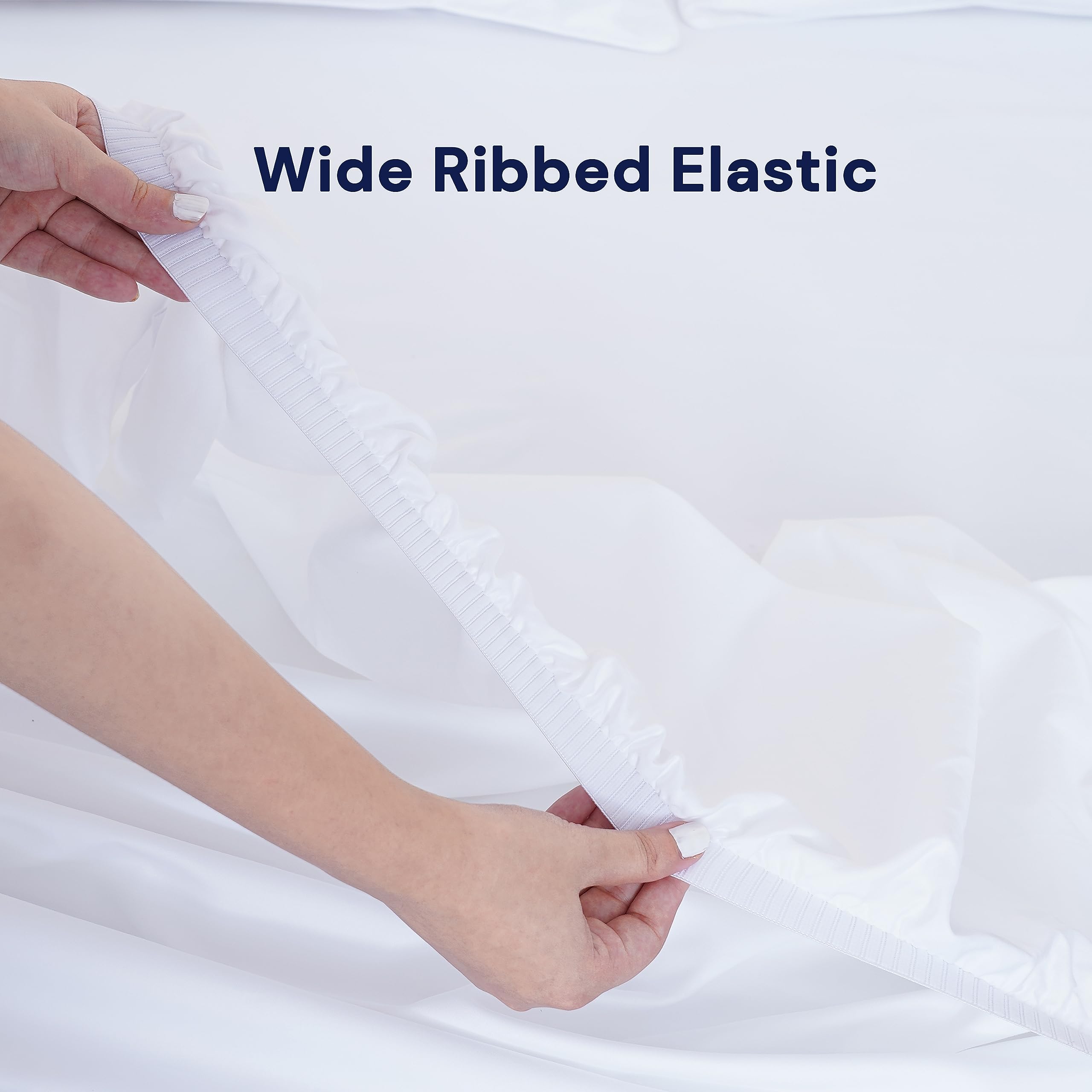 Sheet Story 100% Egyptian Cotton Small Double Fitted Sheet, 41cm Deep Pocket, 400 Thread Count - Image 4