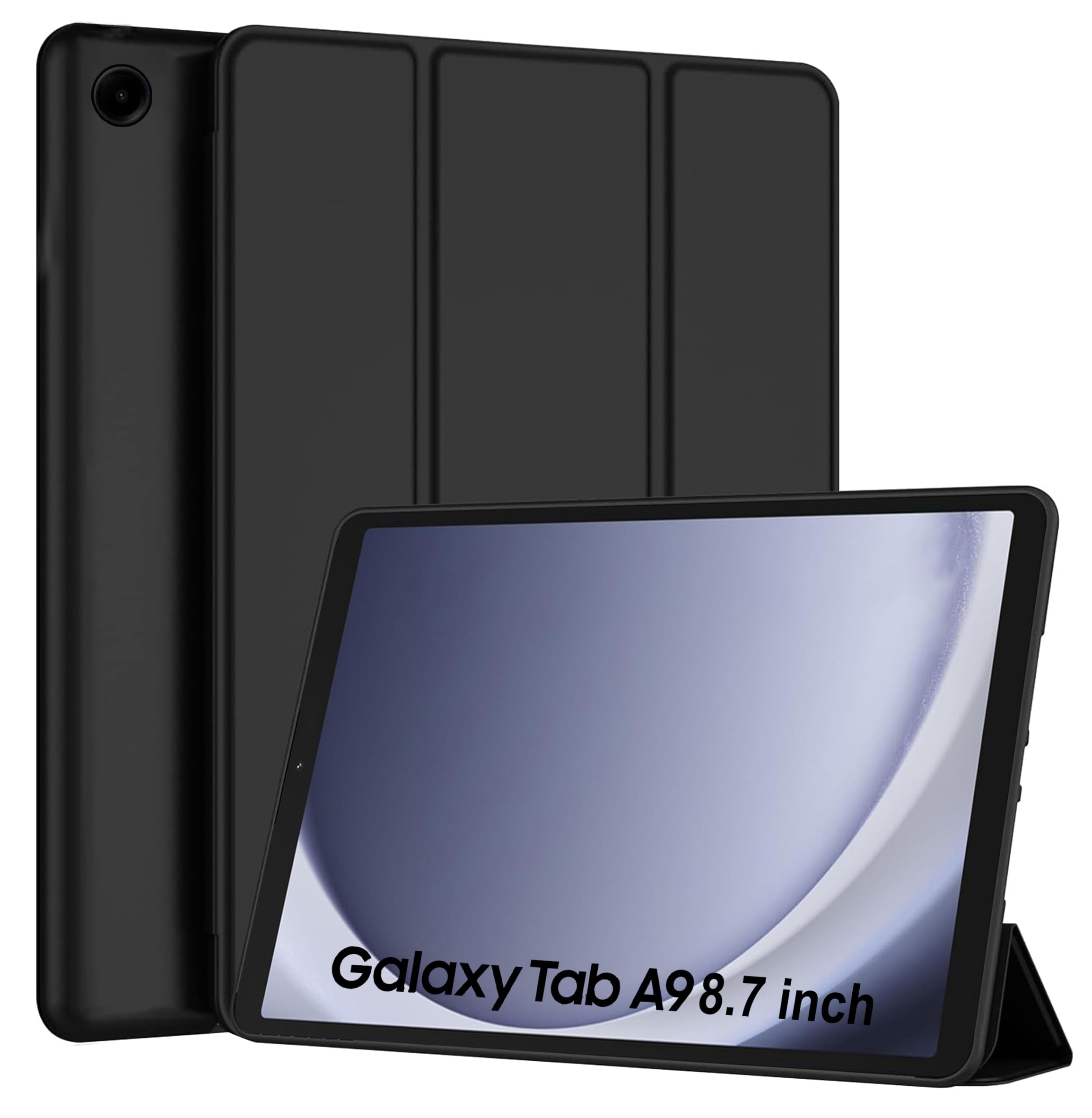 TGK Trifold Back Flip Stand Case Cover for Samsung Galaxy Tab A9 8.7 inch (Black) (B0CM27T23T) Amazon Price History, Amazon Price Tracker