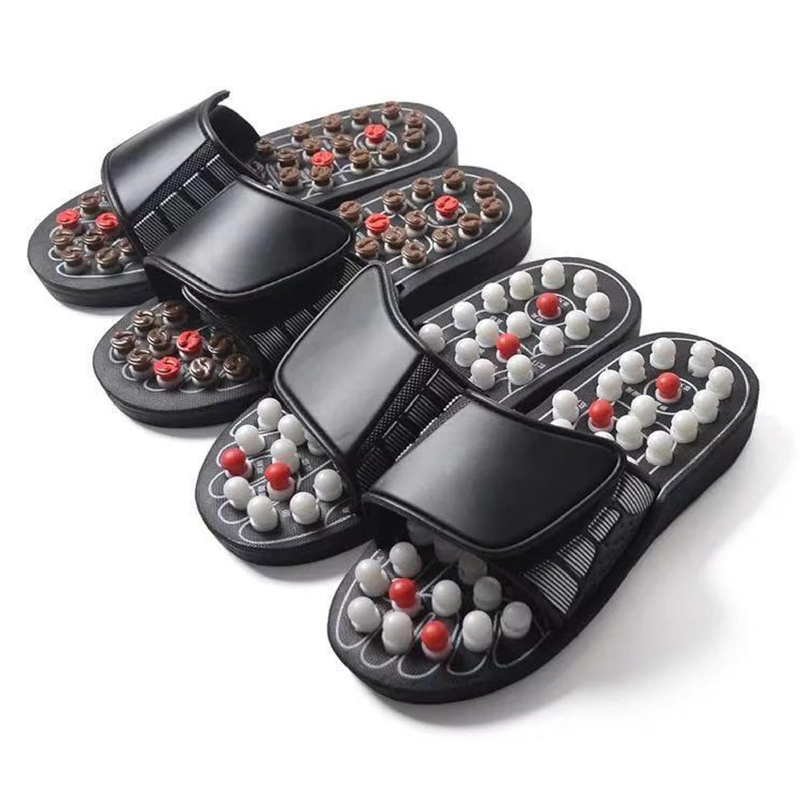 physioknee ZenFeet Das Original Reflexzonenmassage für Zuhause Fußmassage Hausschuhe Entspannung und Stressreduktion mit Shiatsu Fußmassage
