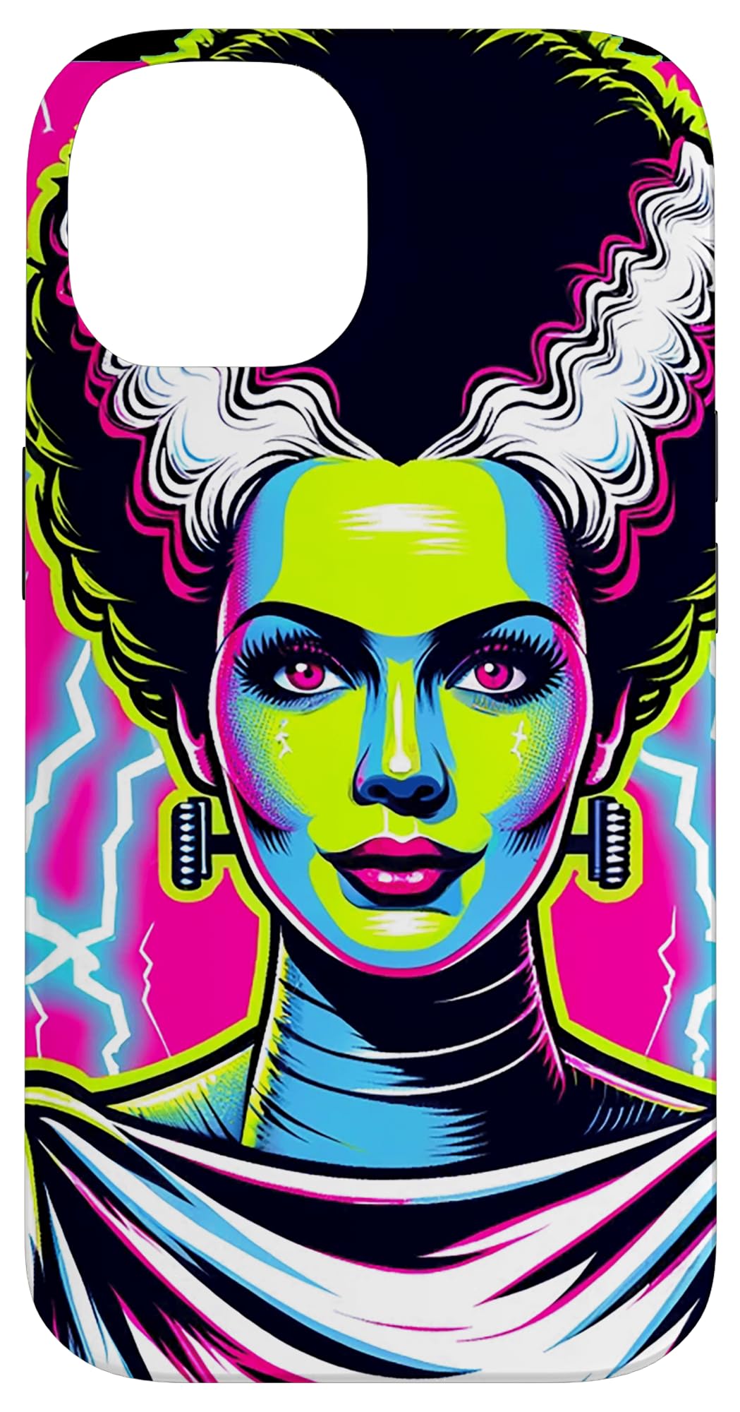 Bride of Frankenstein Bride Vibrant Classic Halloween Horror Case for iPhone 14