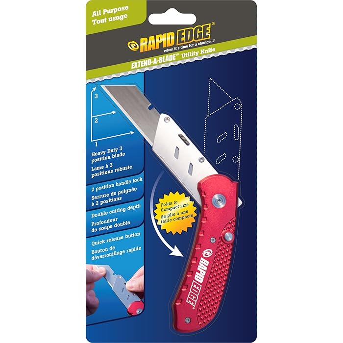Buy Rapid Edge ExtendABlade™ Utility Knife (Folding Razor Knife with