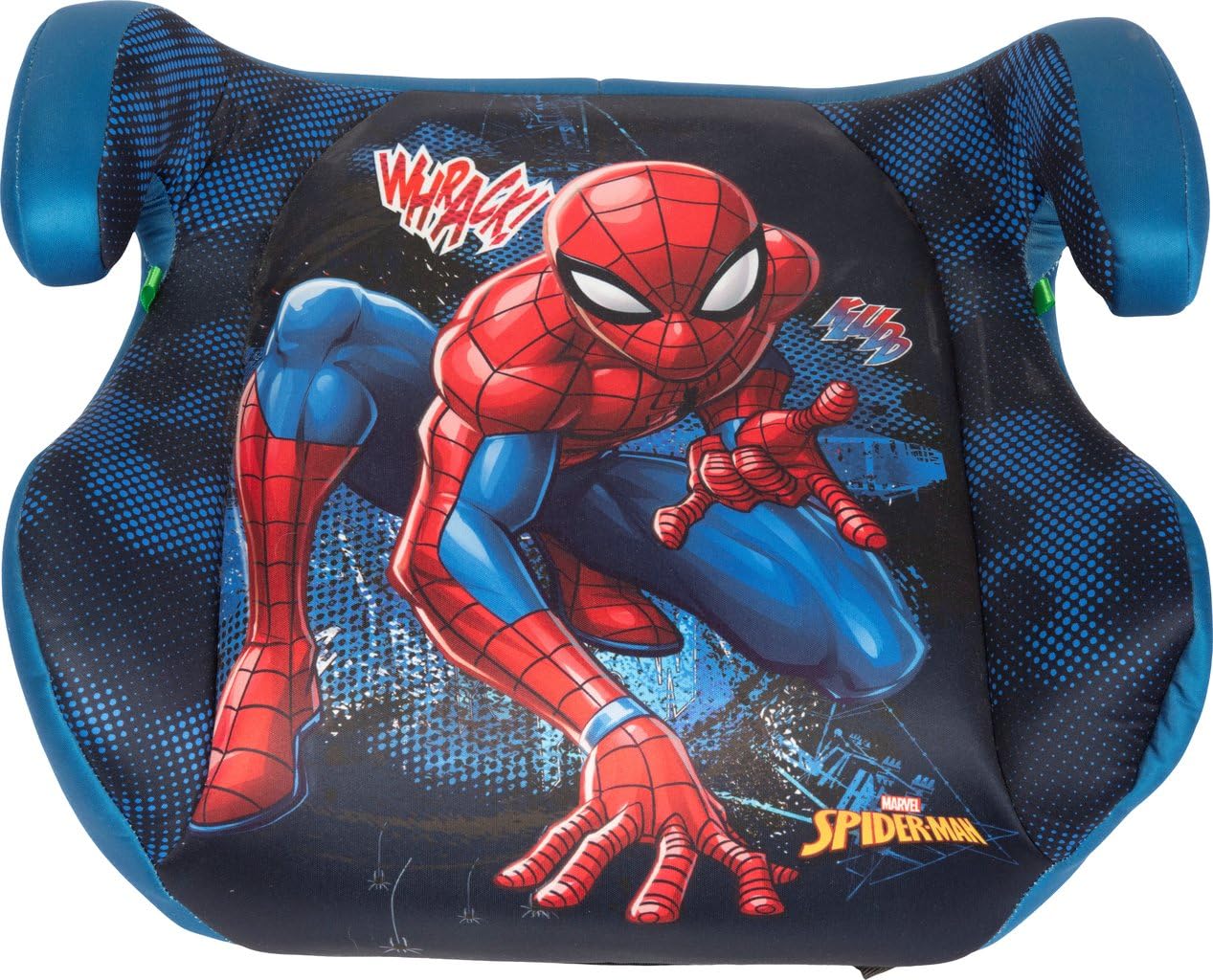 Asiento trasero infantil Marvel Spiderman i-Size ECE R129 ISOFIX, 12-150 cm, 22-36 kg, 6-12 años, grupo 3, fácil de transportar, extraíble y lavable