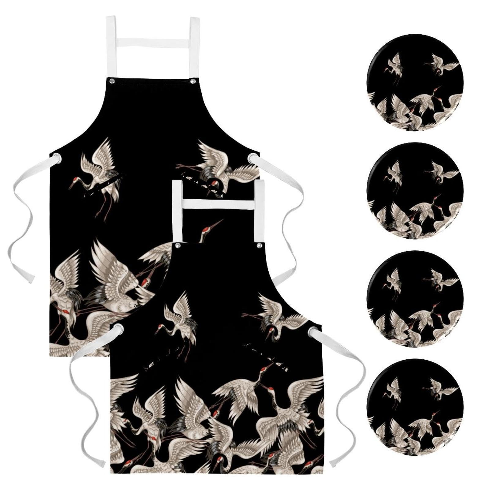 Tablier de cuisine multicolore avec 4 broches ajustables