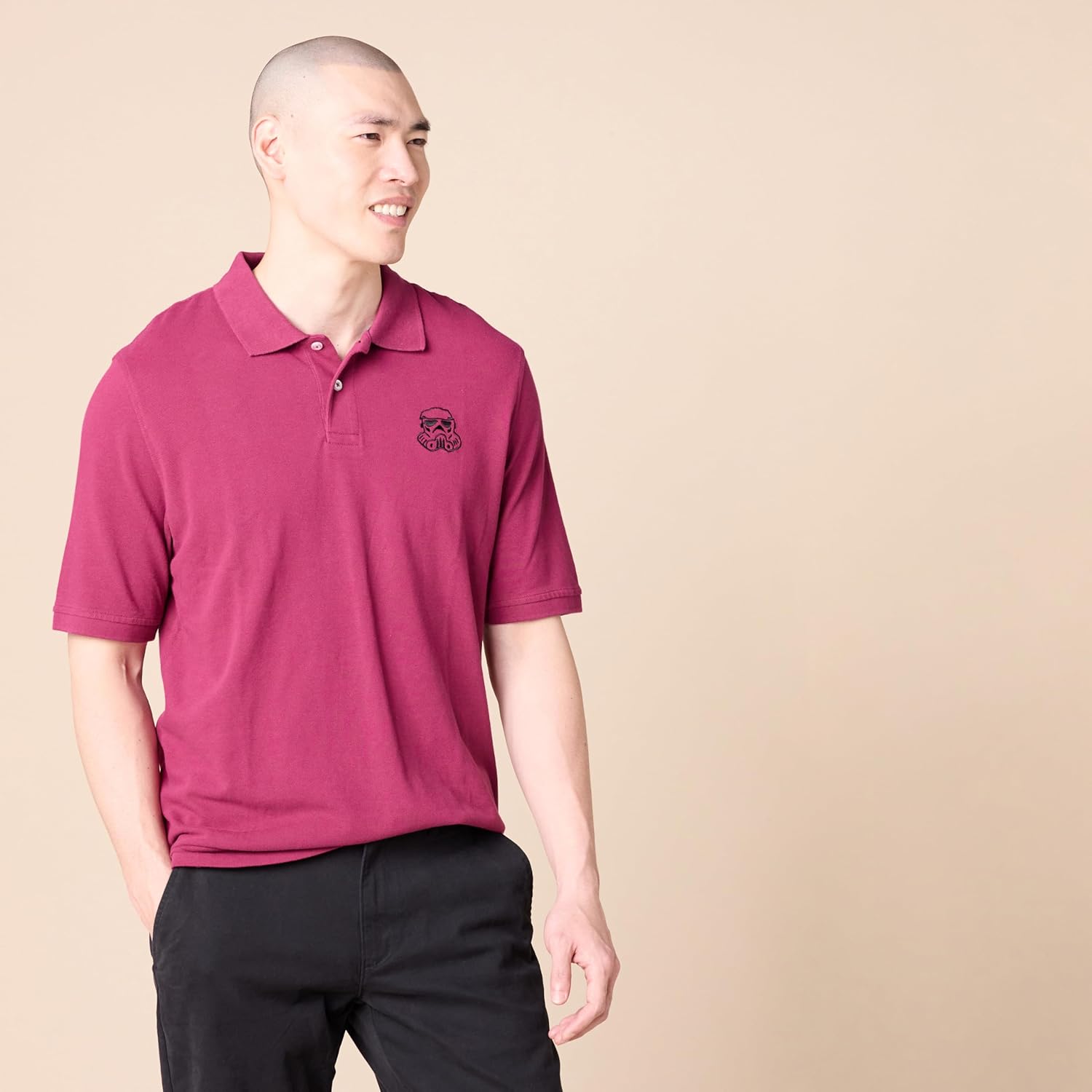 Amazon Essentials Disney | Marvel | Star Wars Men's Regular-Fit Cotton Pique Polo Shirt, Pack of 2 - Image 2