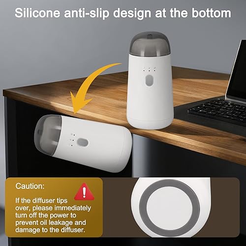 Miniatura 6 de Difusor sin agua para aceite esencial, máquina de aroma de aire portátil, difusores de aromaterapia recargables inteligentes con luz LED de 7