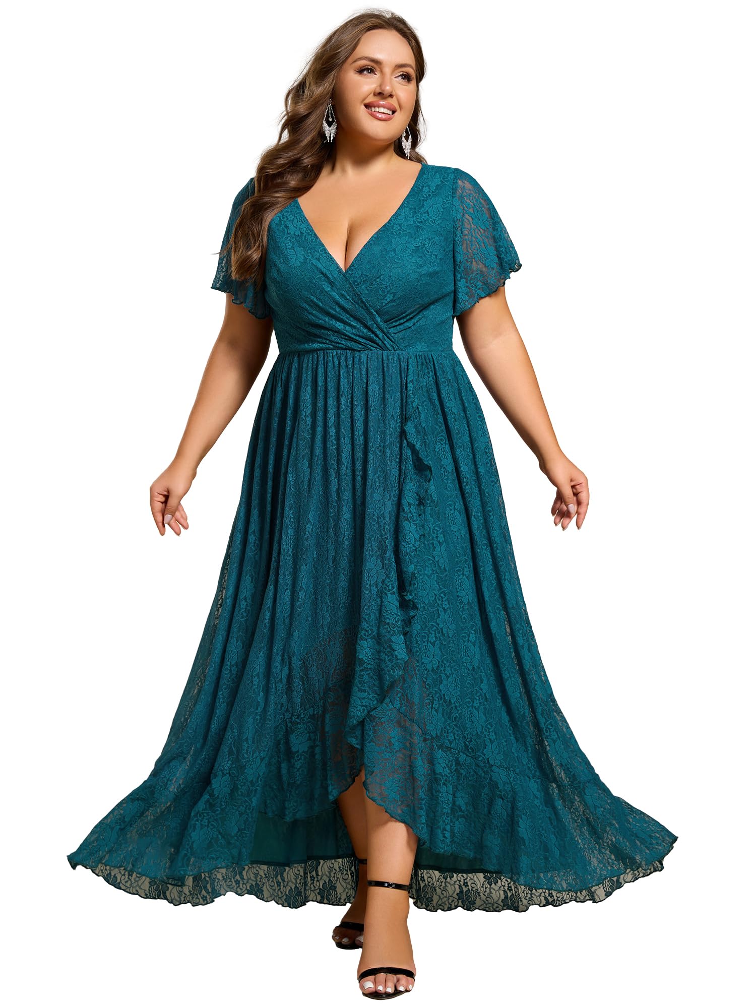 Robe semi-formelle grande taille Ever-Pretty Plus fluide 01489-DA - 7