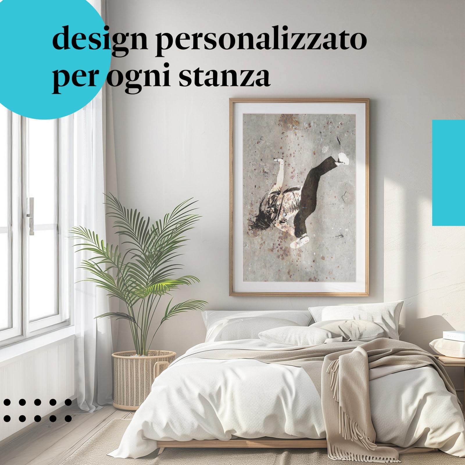 Postereck - 1701 - Hip hop, danza, musica, graffiti, break dance - Stampa con Scritta, Decorazione da Parete, Ideen Regalo, Stampa Fotografica - Tela - 100,0 cm x 75,0 cm