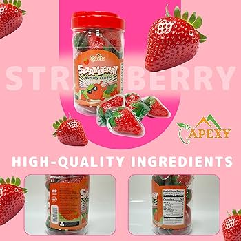 Amazon.com : Apexy Strawberry Gummies - with Fruity Liquid