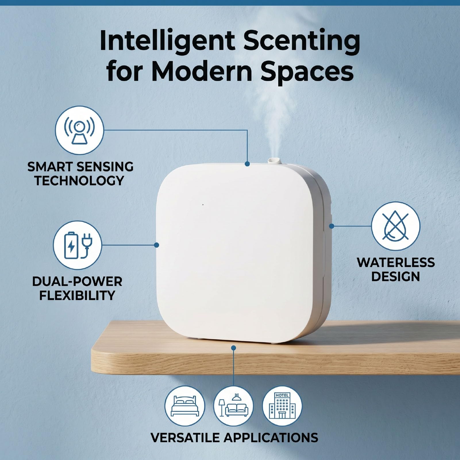 RIZGHWOY Intelligenter Duftdiffusor mit 150-ml-Sensor