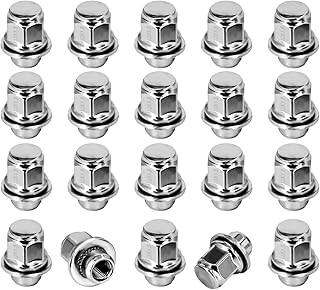 M12x1.5 Lug Nuts, 12x1.5 Thread Lug Nut, 1.46" Tall, Mag Seat Closed End Chrome Lug Nuts, for Toyota Camry Corolla Sienna Highlander Scion TC Lexus ES300 RX330 Most 5 Lug 4 Lug Wheels (20 Pack)
