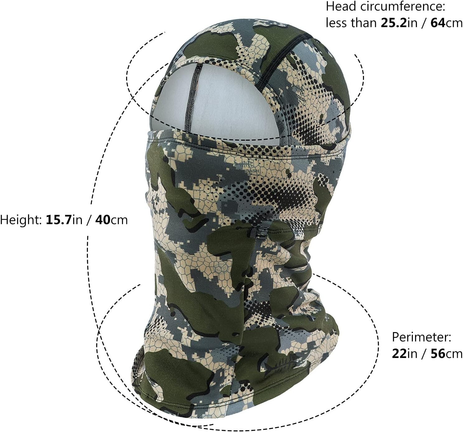 BASSDASH Winter Balaclava Fleece Ski Mask Ninja Hood Neck Warmer Fishing Hunting - Image 3