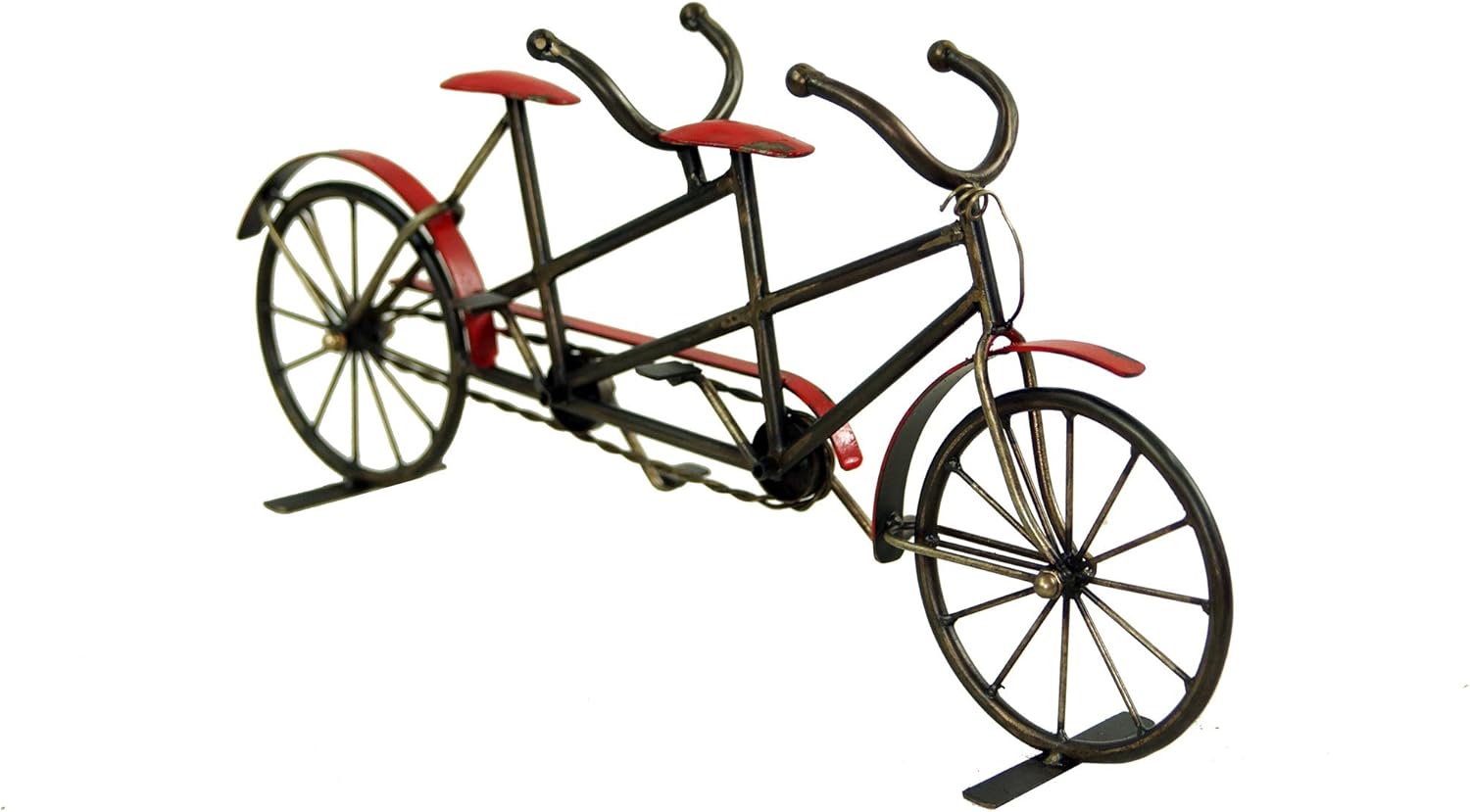 Vintage Freestanding Metal Tandem Bicycle 191/2in Home