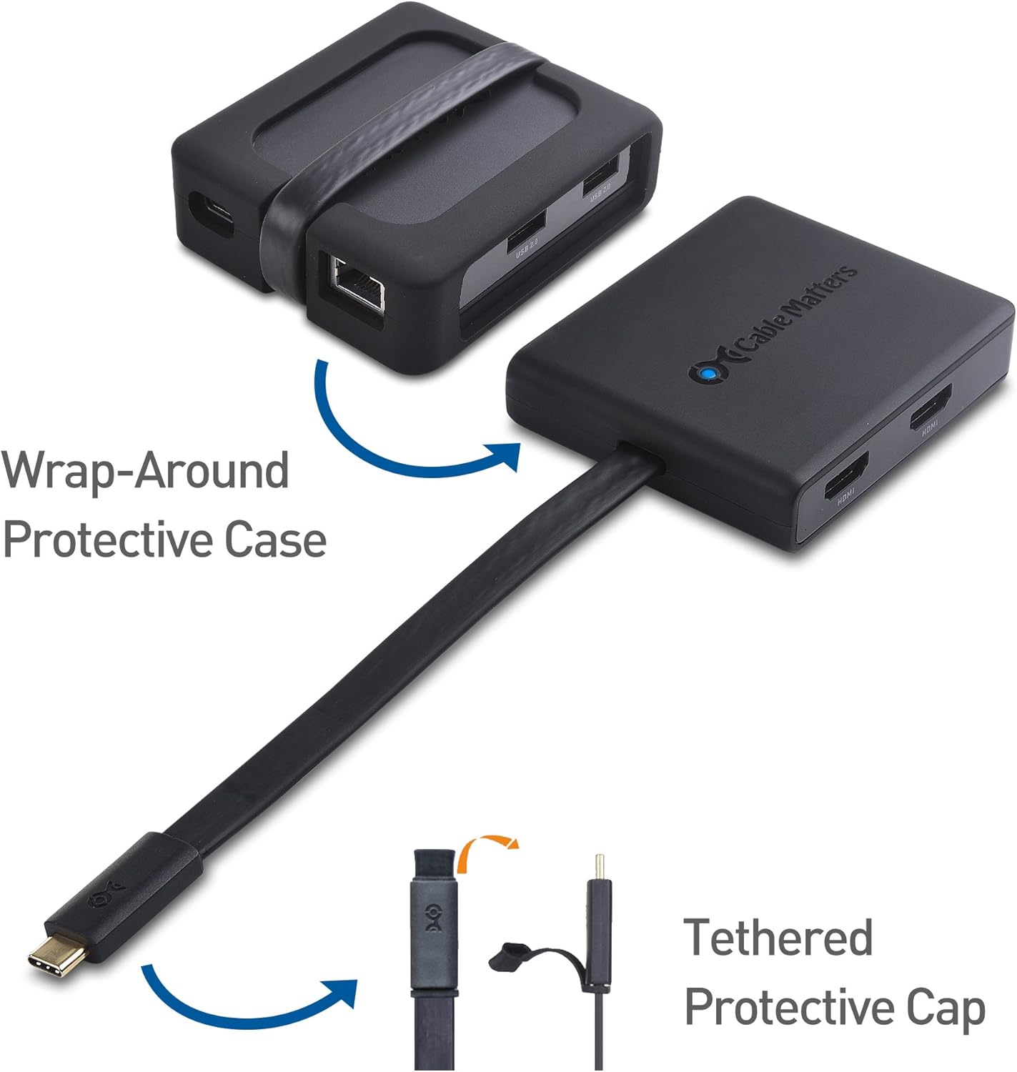 Bеѕt Cуbеr Mоndау 🔥 Cable Matters Dual Monitor USB C Hub (USB C Dock) with Dual 4K HDMI, 2X USB 2.0, Ethernet, and 60W Charging - Thunderbolt 4 / USB4 / Thunderbolt 3 Port Compatible with Windows