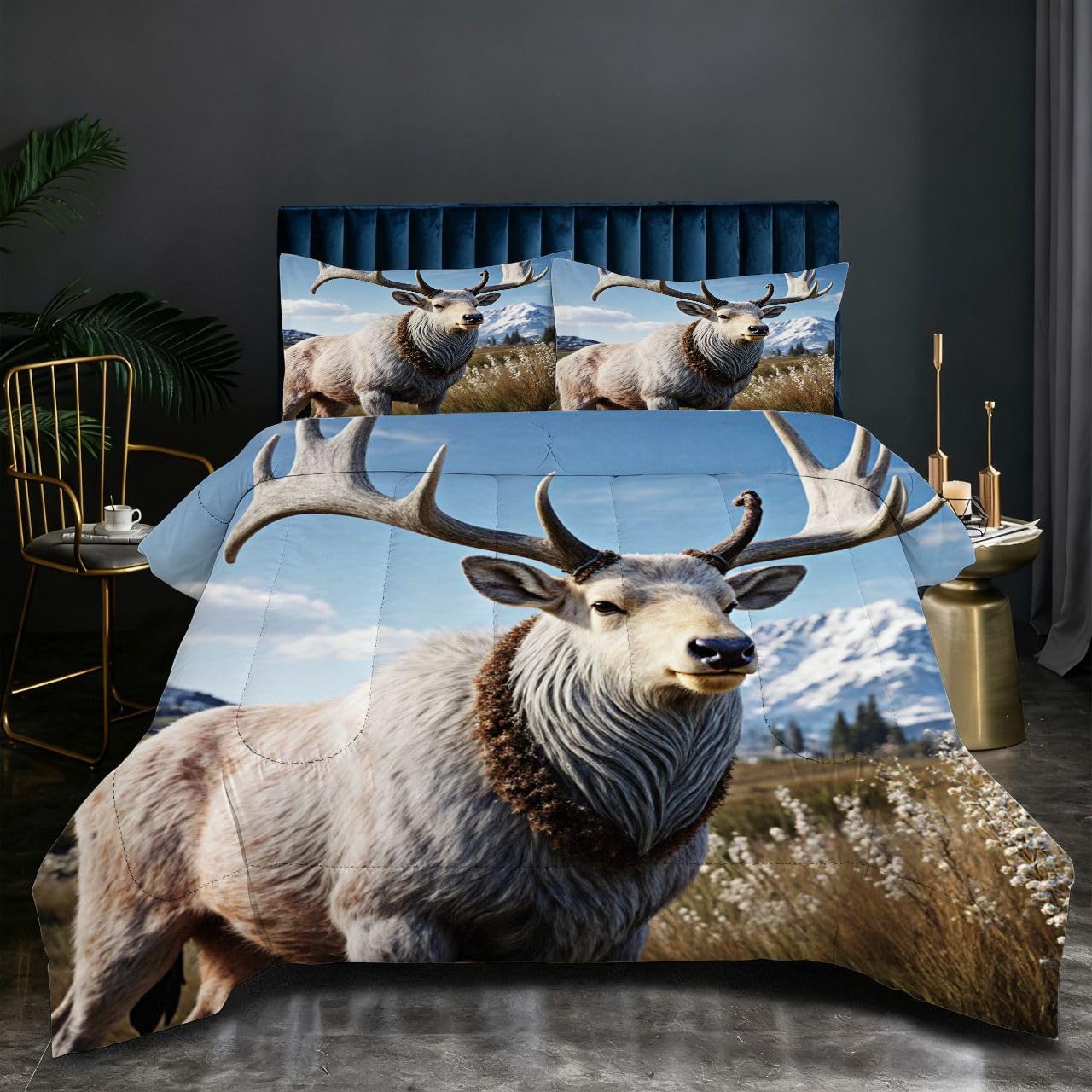 Couette 240x260 cm grand lit avec garnissage coton naturel et enveloppe microfibre