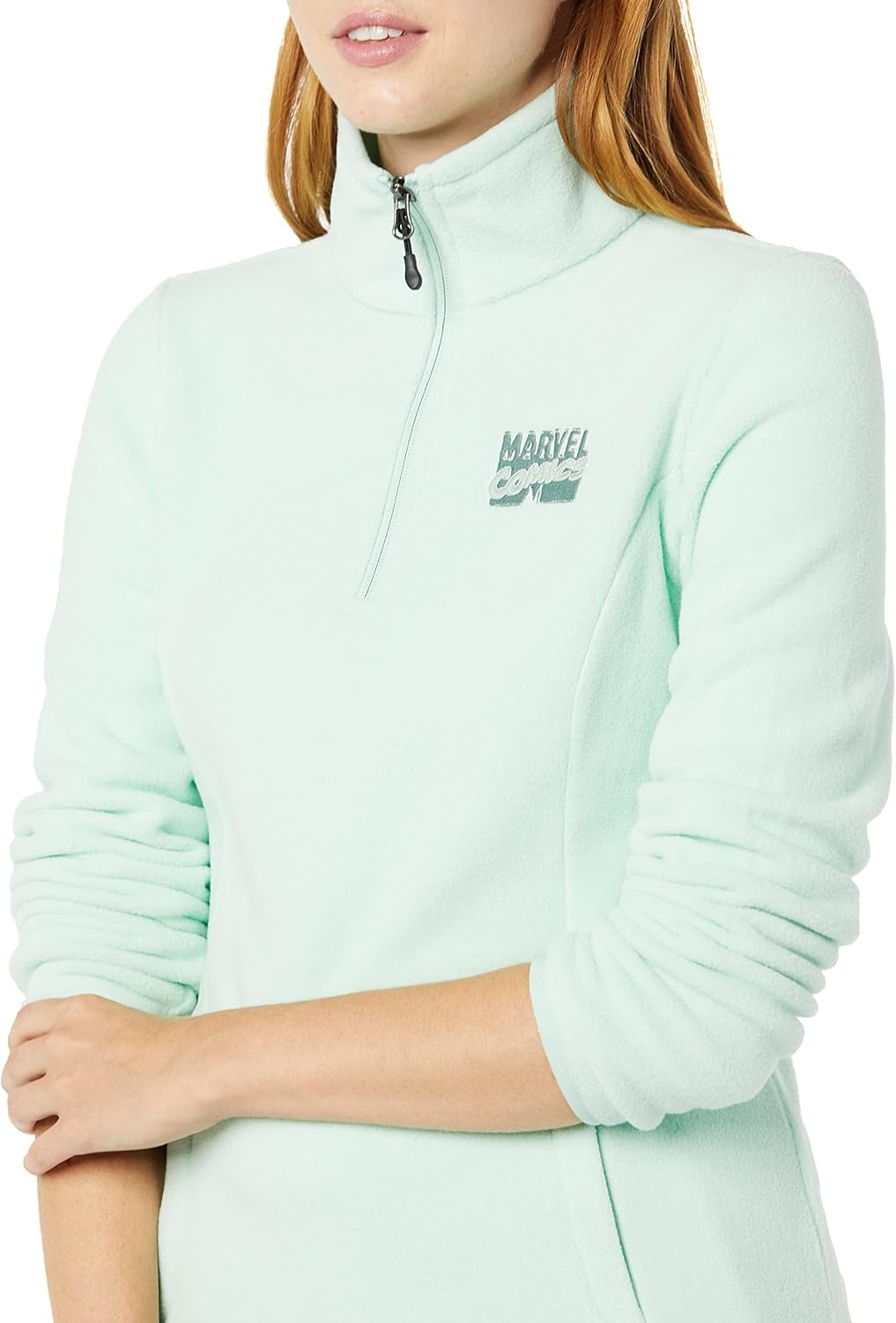 Amazon Essentials Disney | Marvel | Star Wars Women's Polar Fleece Quarter-Zip Mock Jackets - Image 2