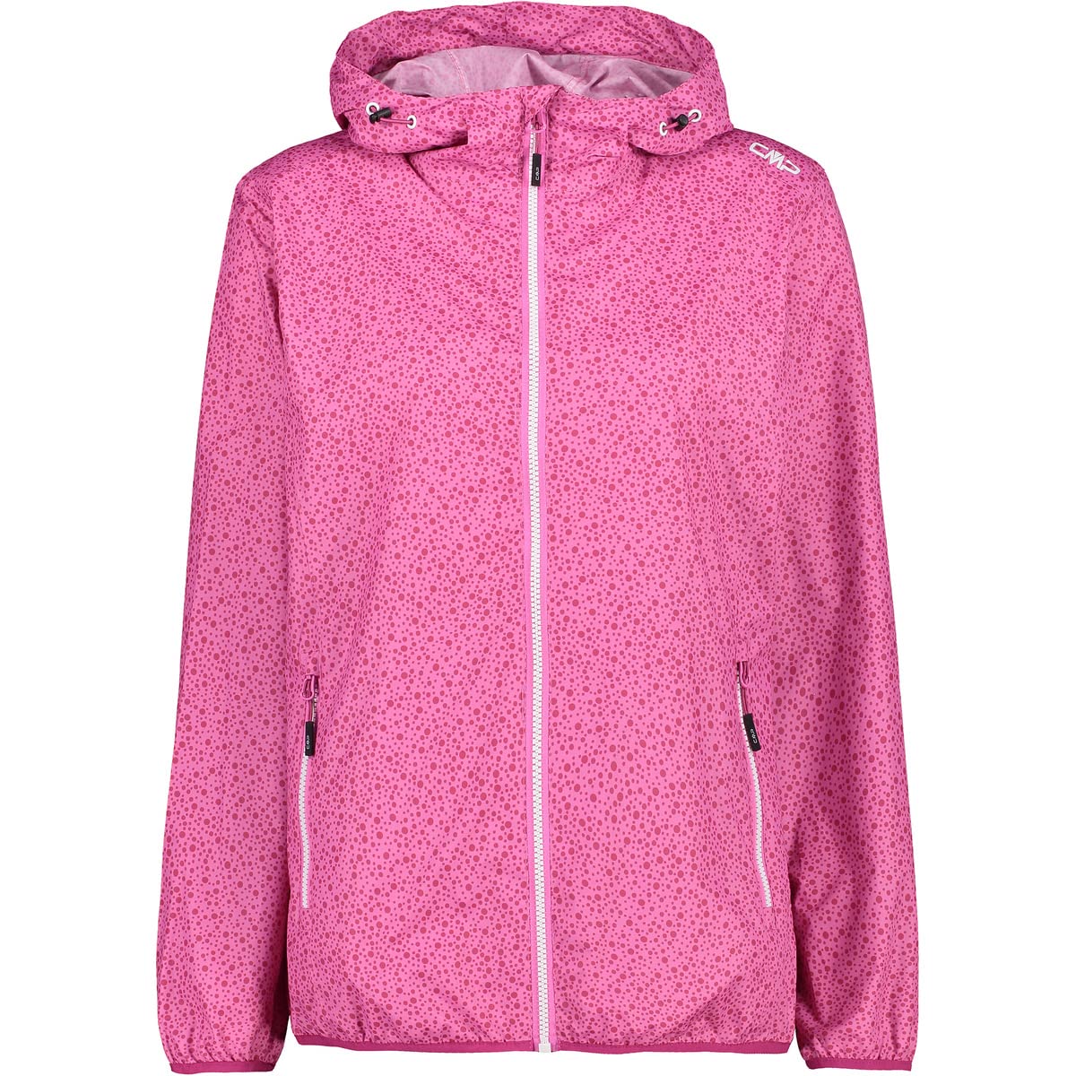 CMP - Woman Jacket Rain Fix Hood, Mauve, M