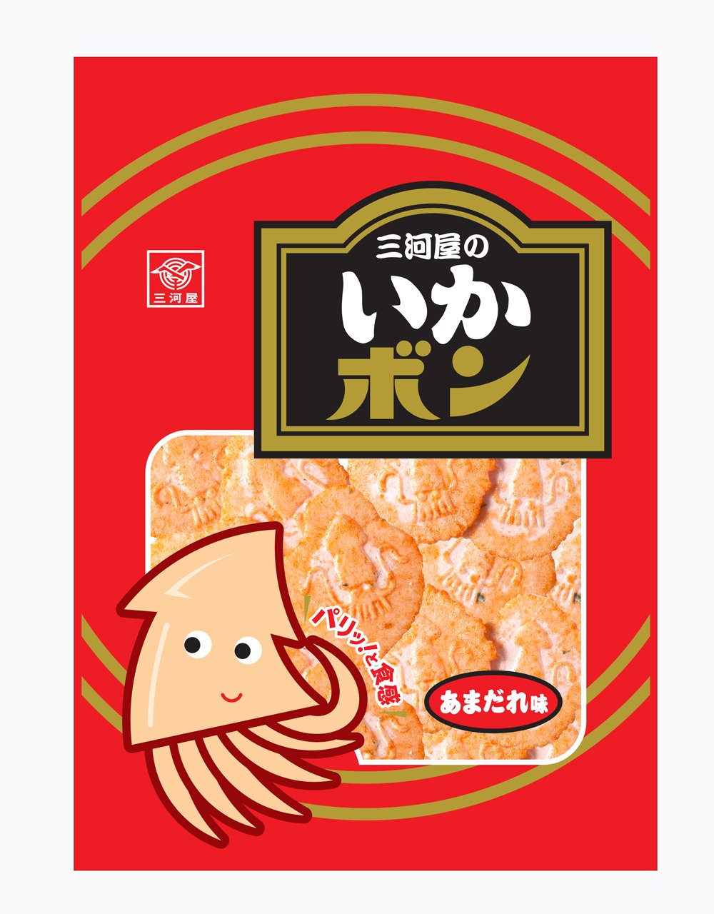 Amazon.co.jp: 三河屋製菓 いかボン 102g×12個 : 食品・飲料・お酒
