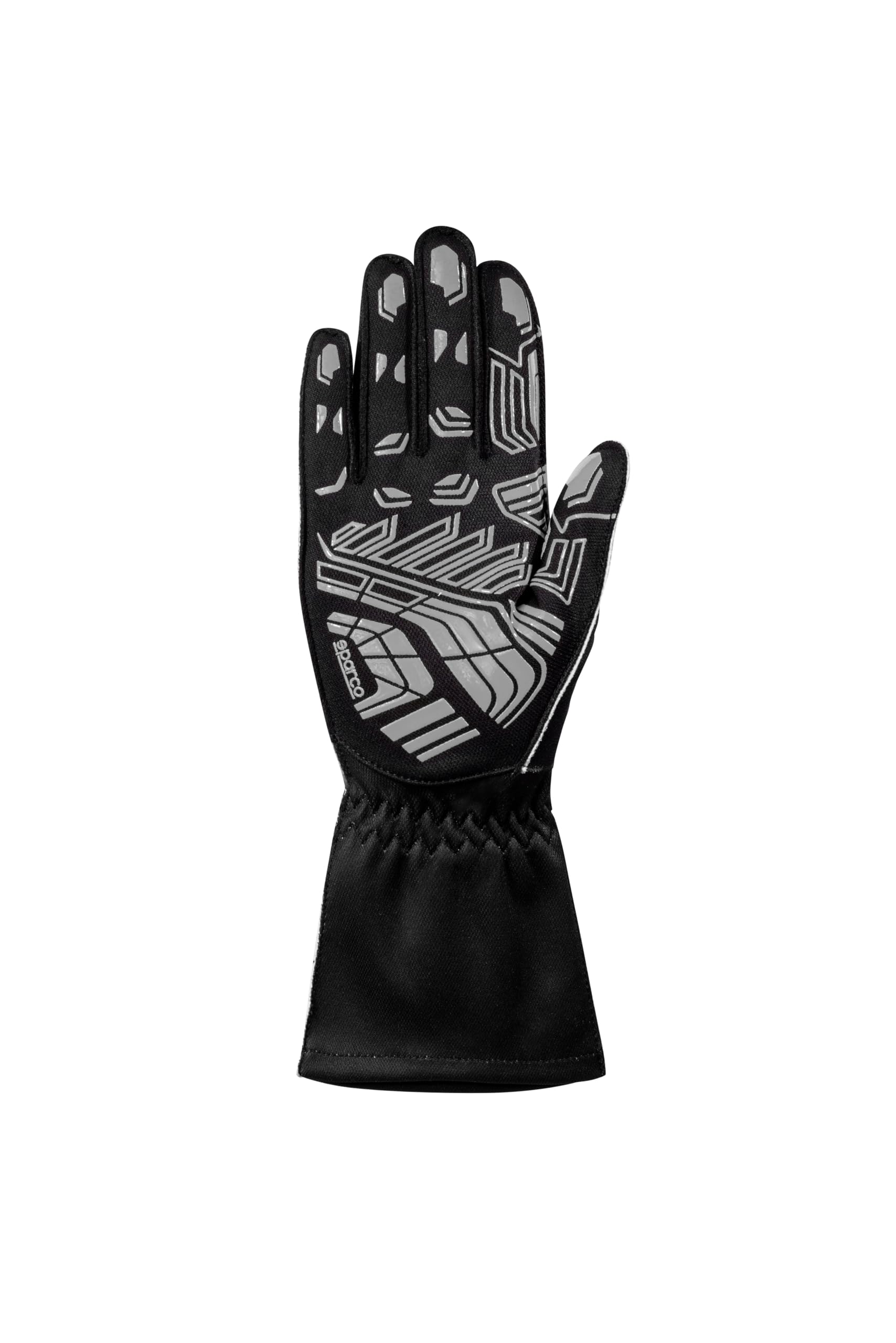 Sparco K-Attack 2025 Handschuhe, Außennähte, sublimierte Oberhandfläche, Ultragrip-Handfläche, Größe 9, Schwarz/Grau