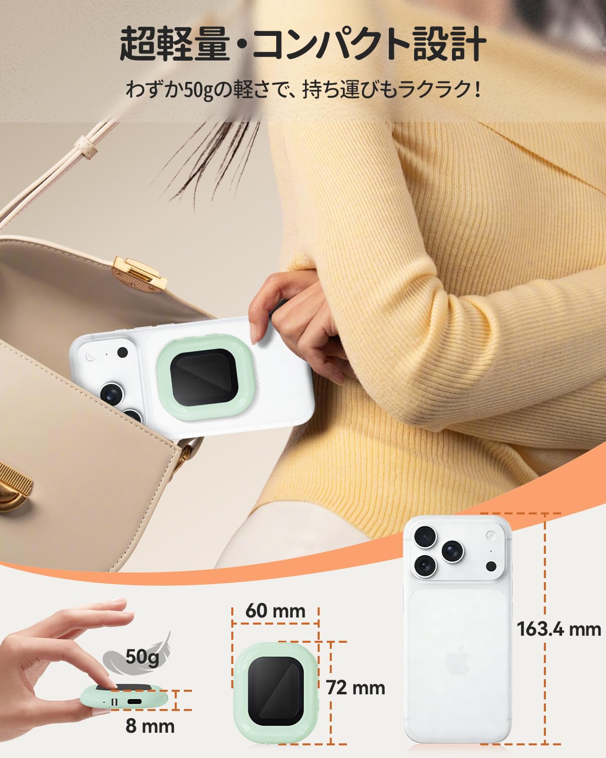 Amazon.co.jp: FINETOl スマホ用自撮りモニター 外カメラ自撮り