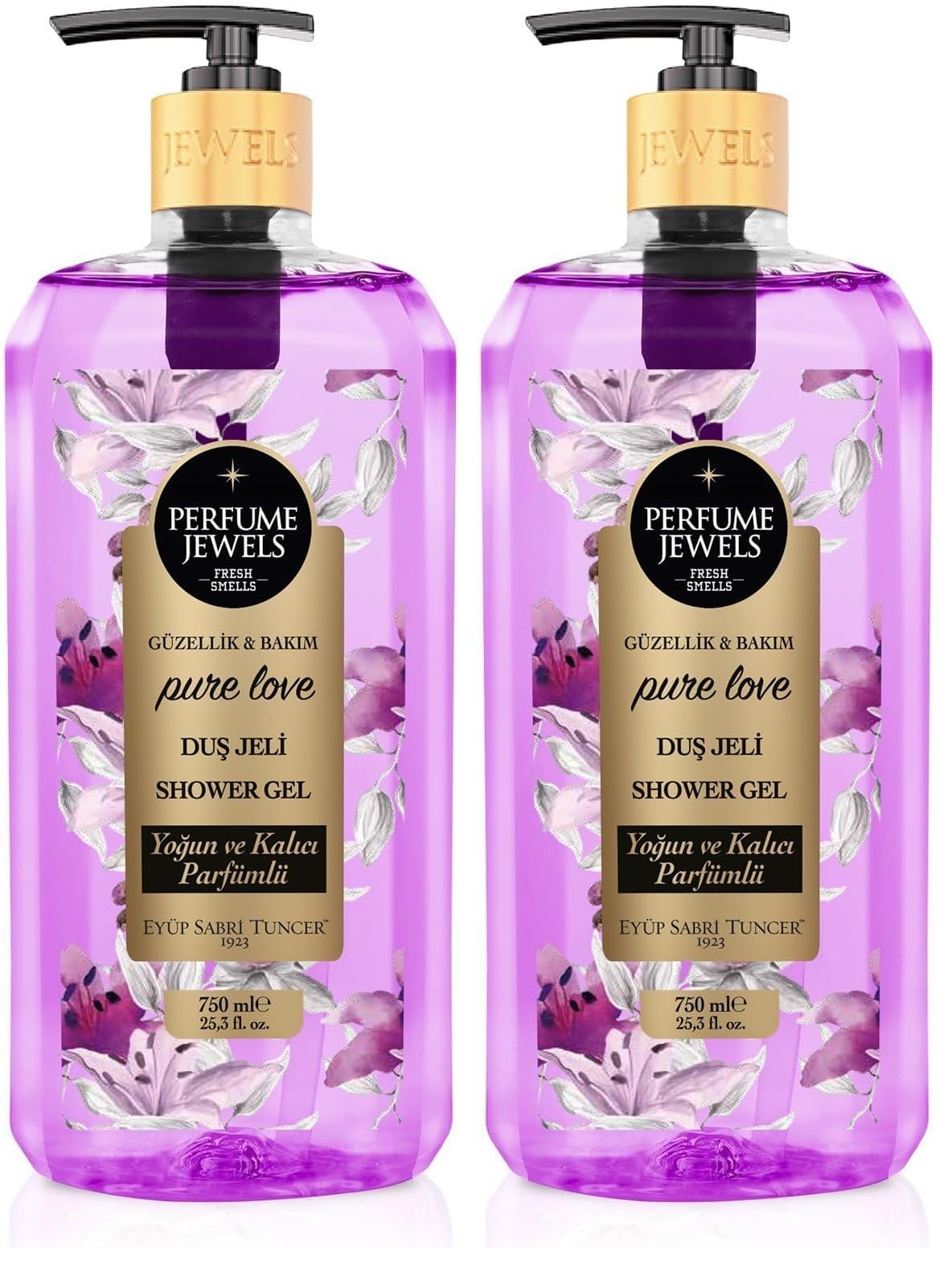 Eyüp Sabri Tuncer Pj Duş Jeli Pure Love 750 Ml Pet Şişe (2 paketi)