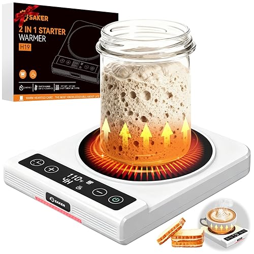 2025 Upgraded 2 in 1 Sourdough Warmer Mat & Cup
