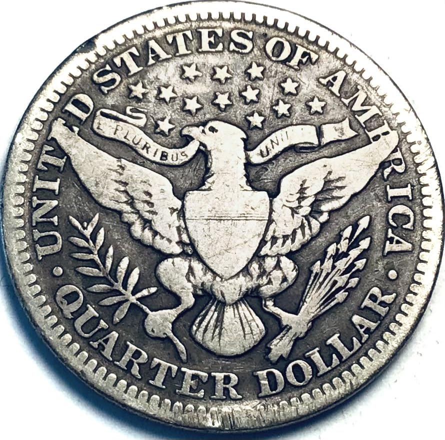 1912 P Barber Silver Quarter Seller Fine