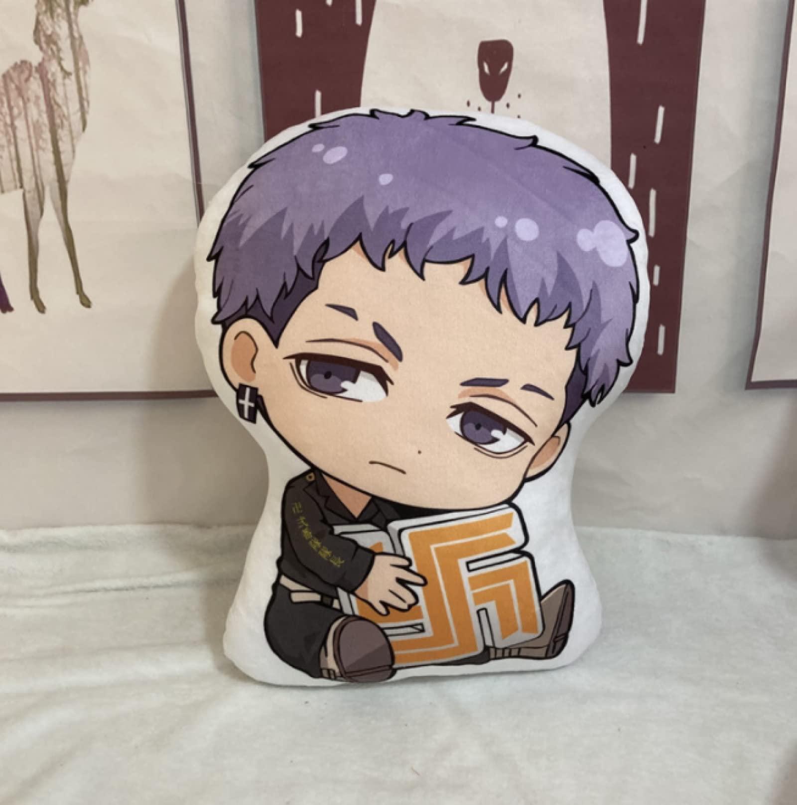 JunziWing 40cm Tokyo Revengers Plush Doll, Soft Stuffed Toys Plushie Pillow, Birthday Gifts For Girls Mitsuya Takashi