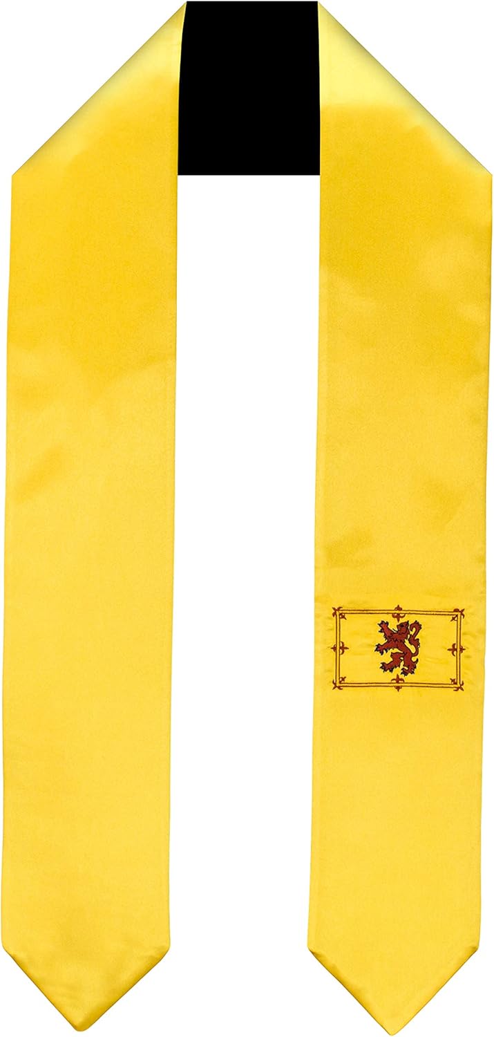 Vision Wear Scotland Lion Flag Graduation Sash/Stole International Study Abroad Adult Unisex