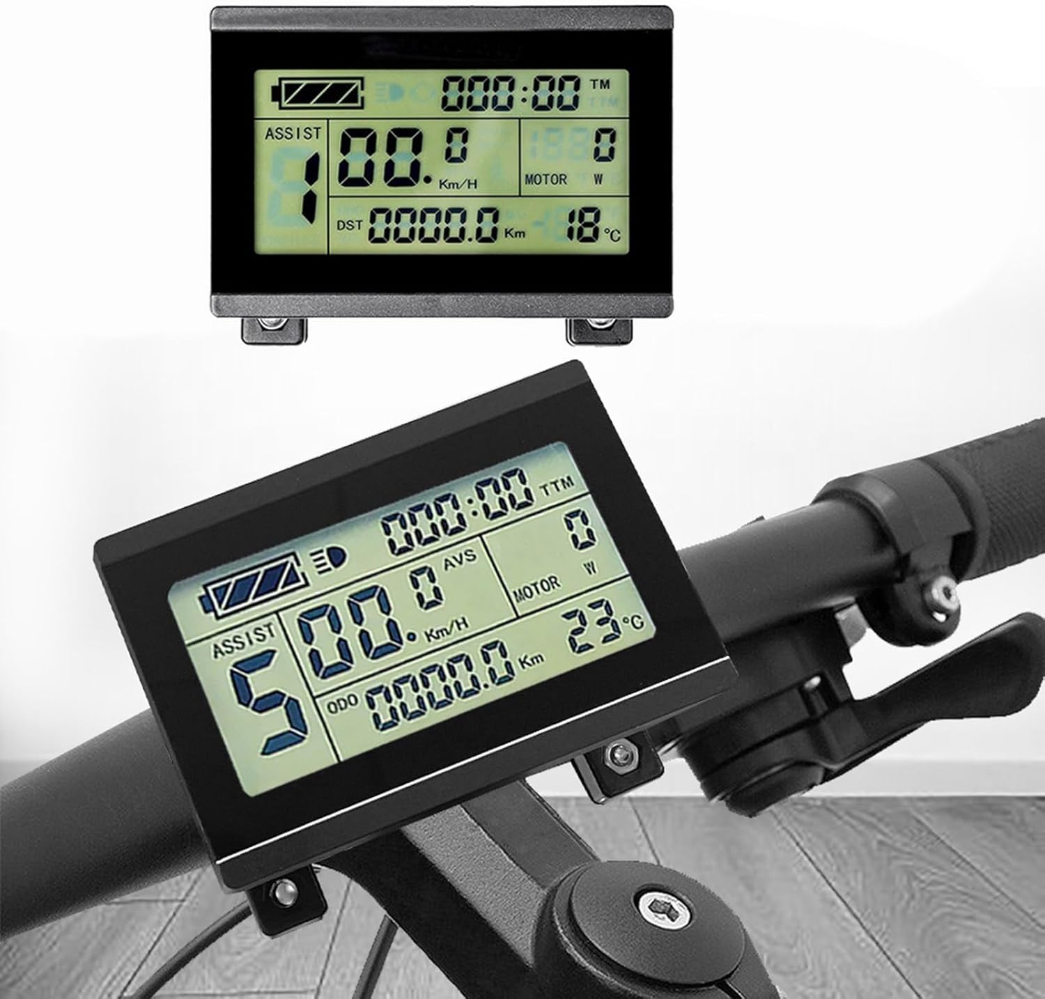Comprehensive LCD Display Speedometer LCD3 EBike Computer For EBikes Shows Speed Distance And Motor Information
