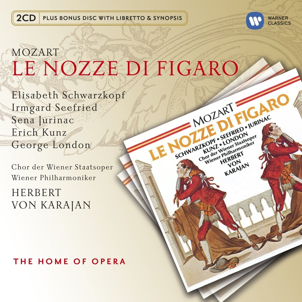 Le Nozze Di Figaro [Audio CD] Karajan, Herbert; Wolfgang Amadeus Mozart and Herbert von Karajan