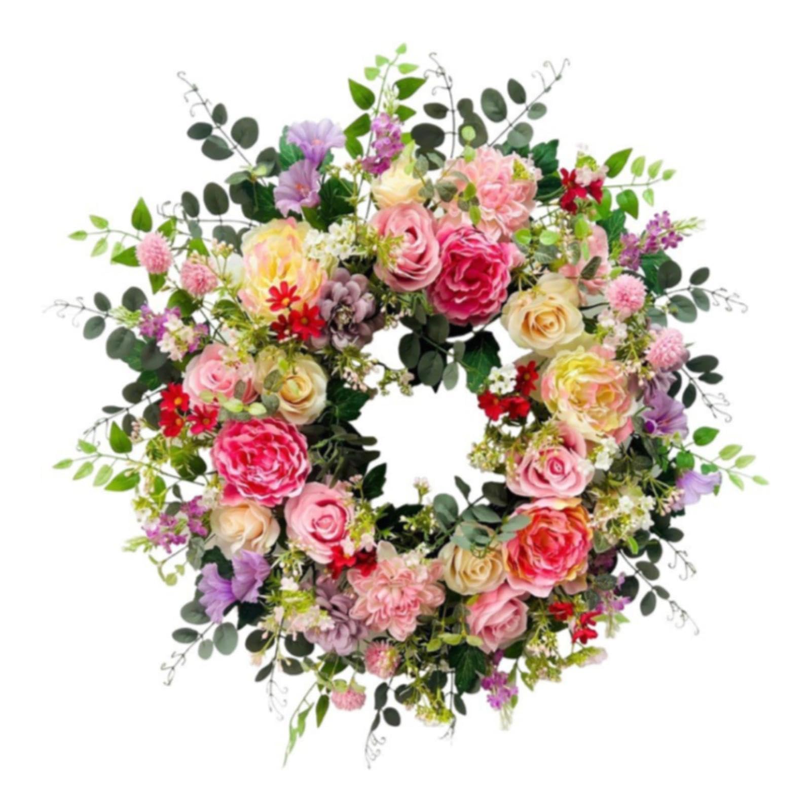 Künstlicher Türkranz, hängender Blumenkranz für Hochzeiten