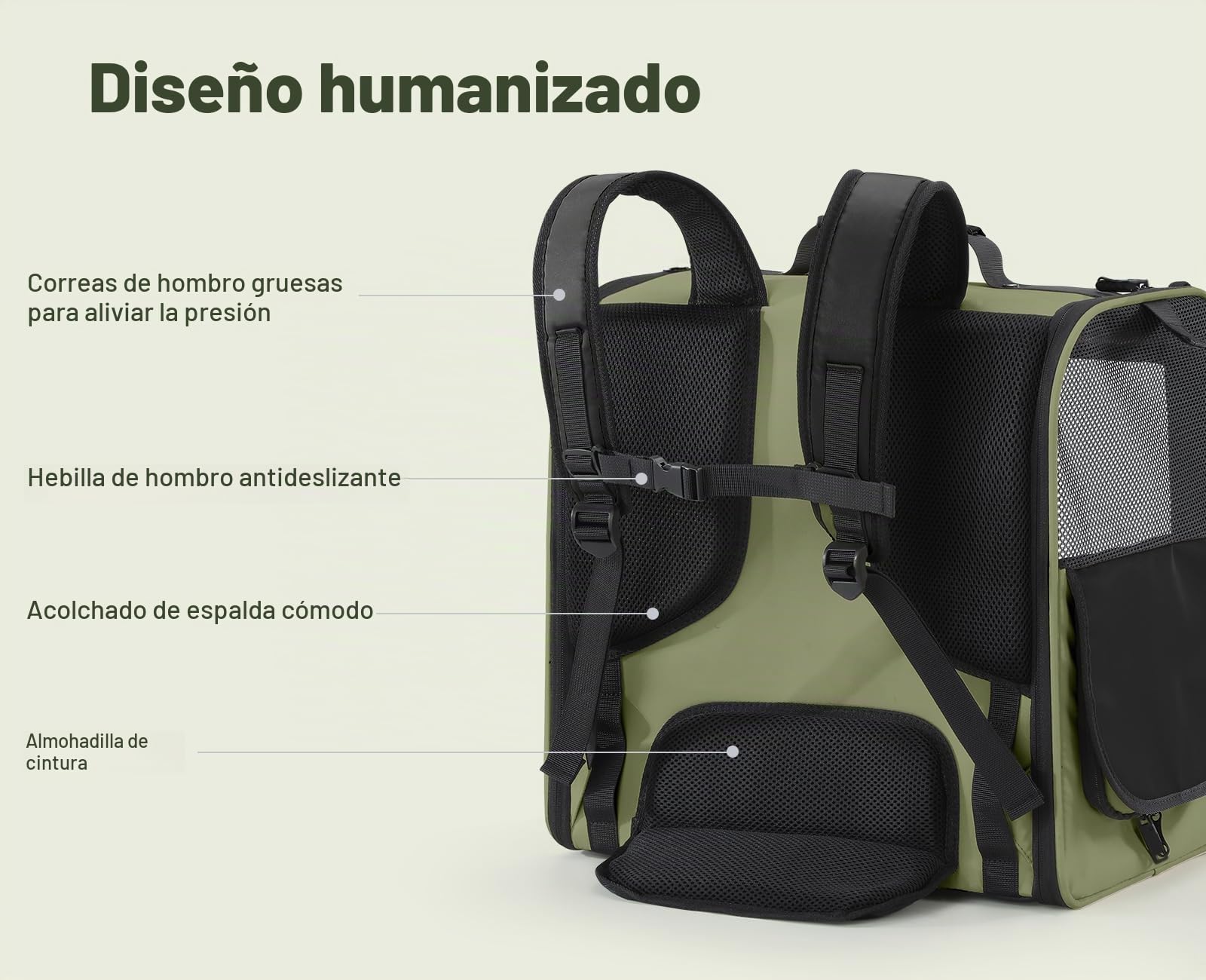 Pecute Mochilas para Gatos ensanchadas < 6 kg, Bolsas de Transporte para Perros, Asiento de Coche para Perros, estables seguras, Transpirables para Senderismo al Aire Libre, Viajes en Coche