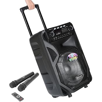 aw portable 1200w active pa speaker