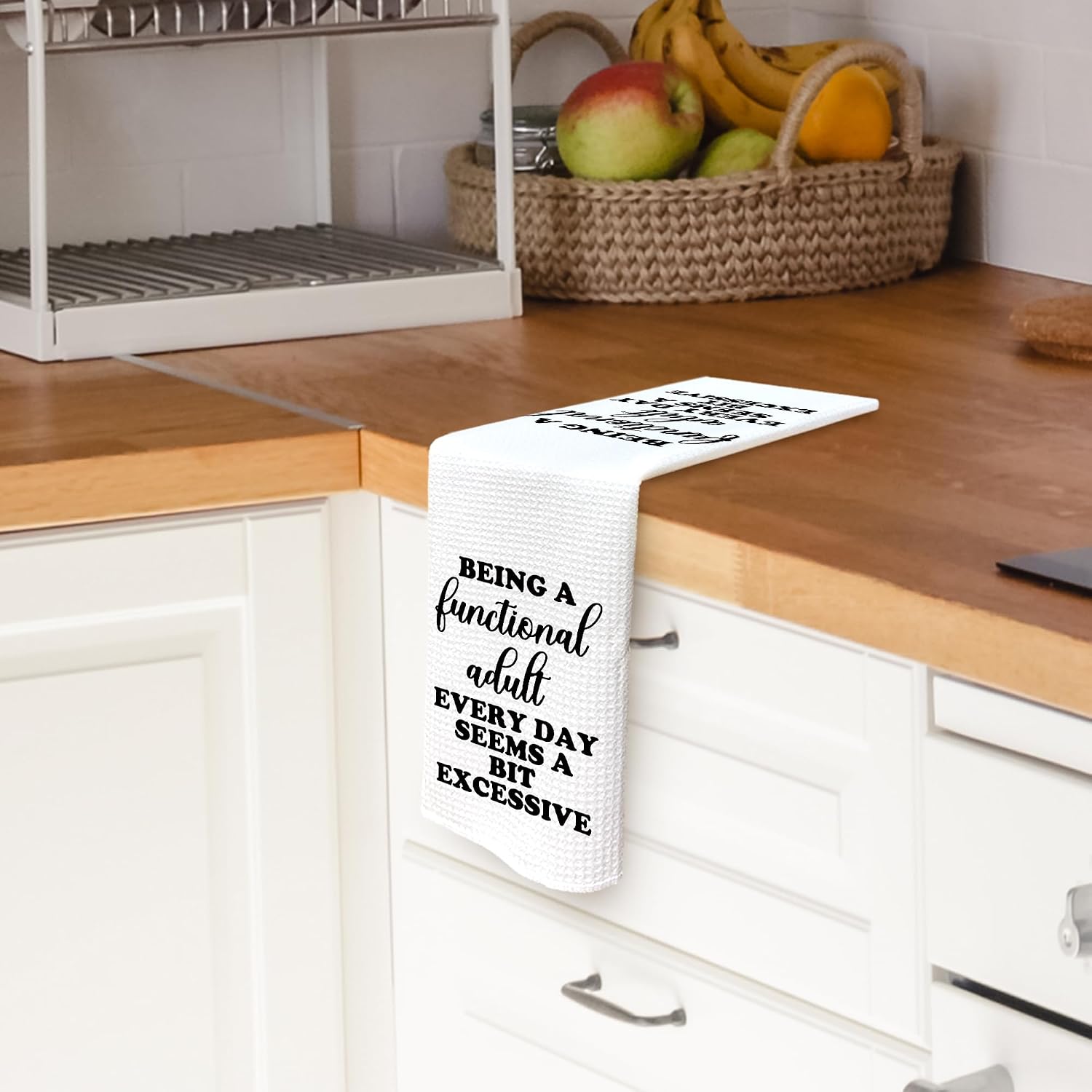 Funny Sarcastic Adult Kitchen Towels Dish Towel Dishcloth 16x24 Inches, Funny with Sayings Decorative Absorbent Dish Hand Tea Towel for Kitchen Bathroom Decor, Sarcasm Bathroom Towels image 2