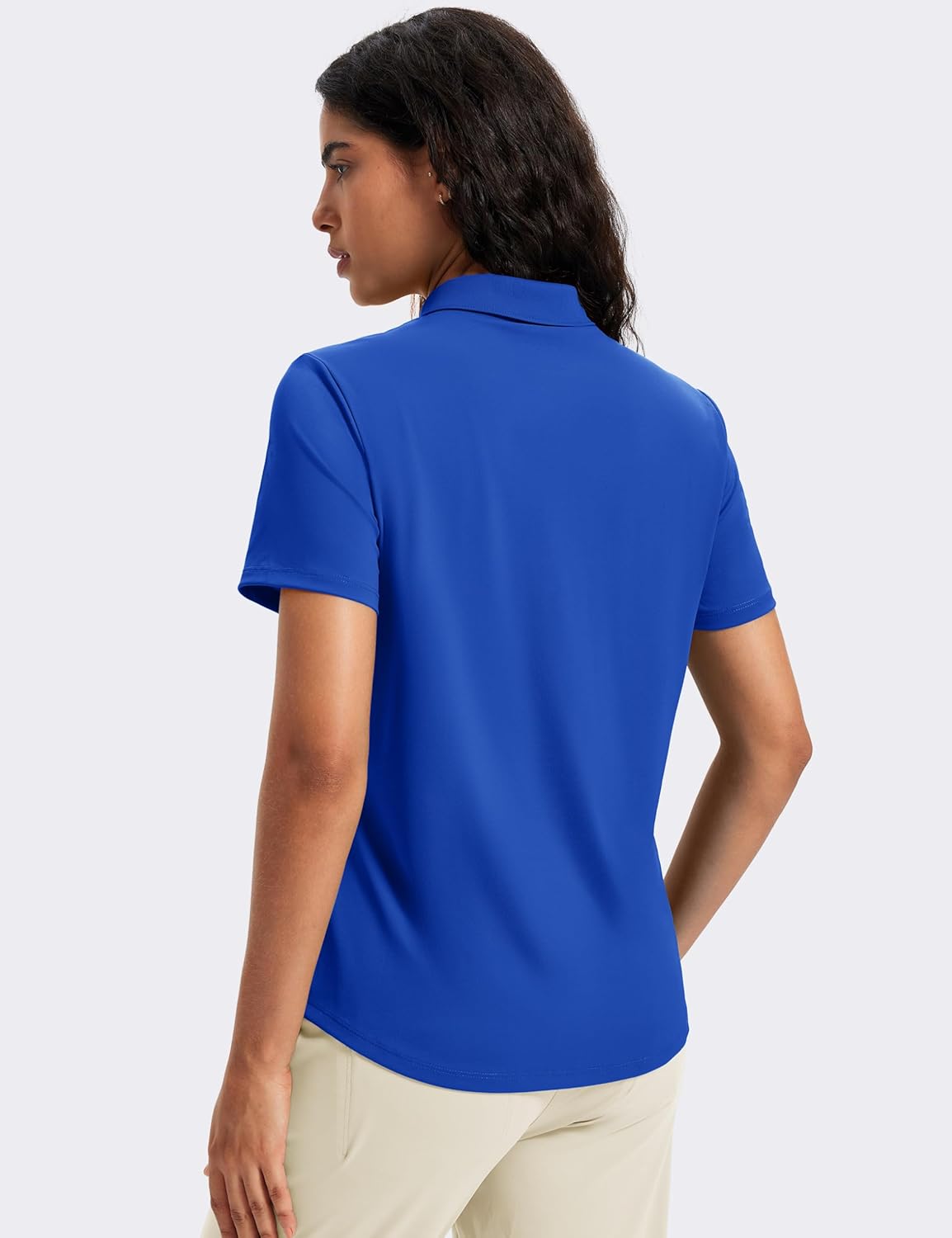 MAGCOMSEN Women's Polo Shirts Short Sleeve UPF 50+ Golf Collared Shirt for Work Quick Dry Tennis Top Moisture Wick - Image 2