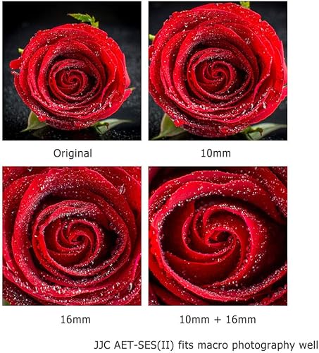 Vista 6 de JJC Juego de tubos de extensión macro de enfoque automático con montura E para Sony ZV-E10 II A6000 A6100 A6300 A6400 A6500 A6600 A6700 ZV-E1 A1